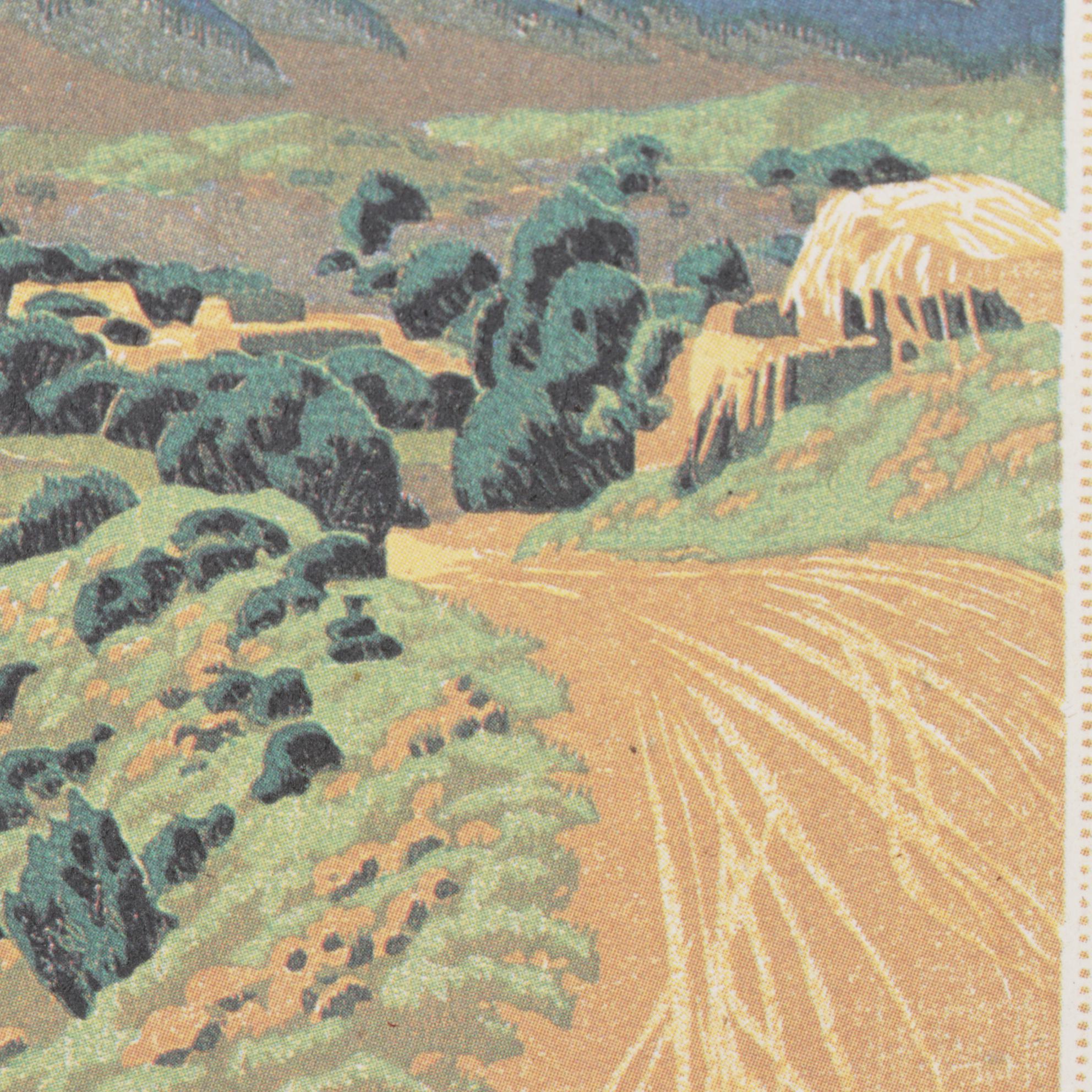 Offset Lithograph after Gustave Baumann "Ranchos de Taos", 1930