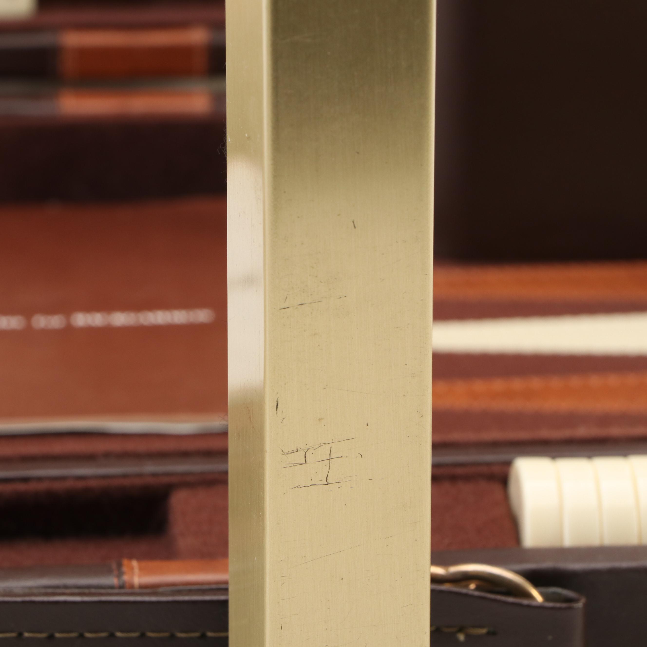 Vintage Reiss Travel Backgammon Game with Other Office Accessories