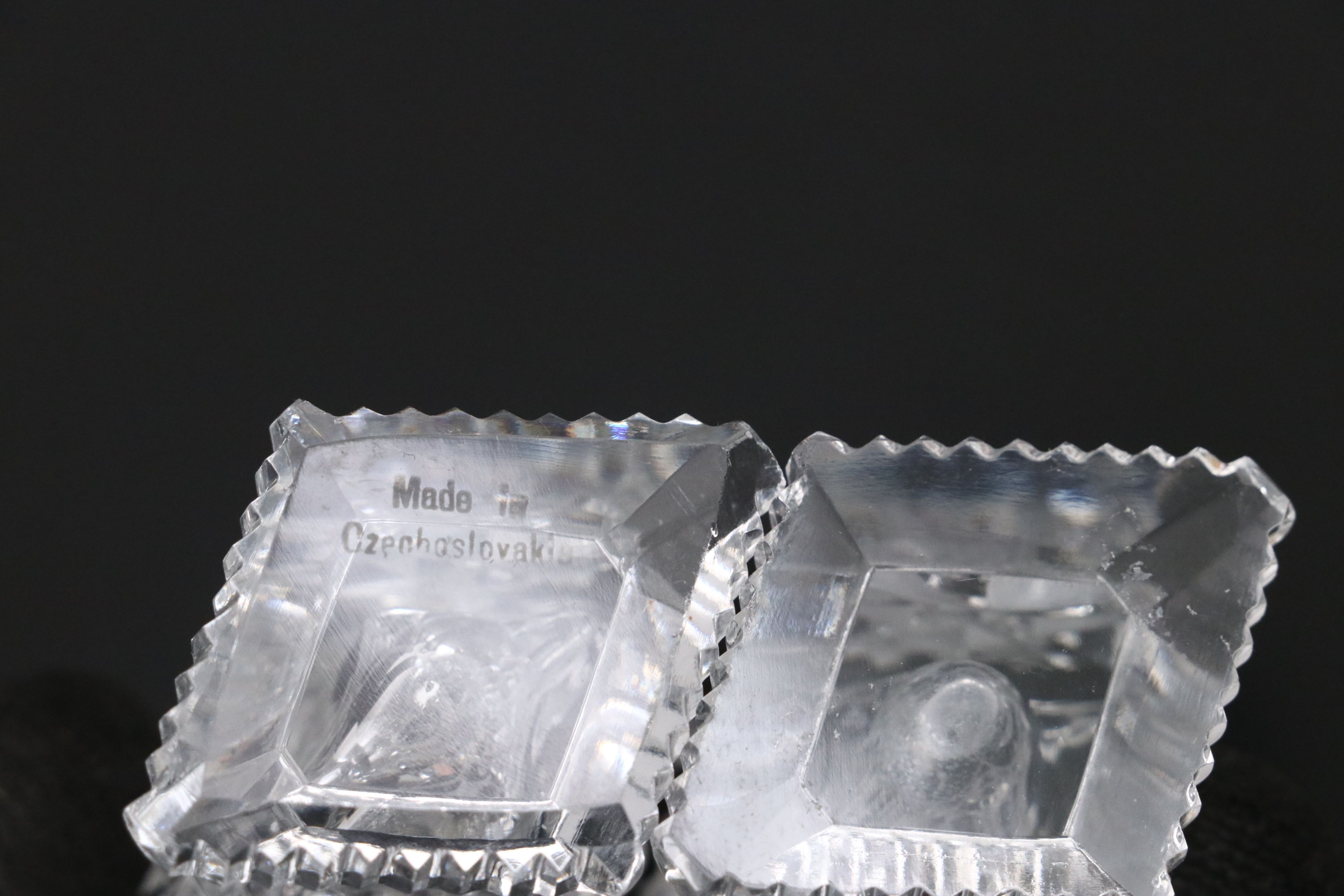 US Glass "Manhattan Clear" Cake Stand with Other Brilliant Style Tableware