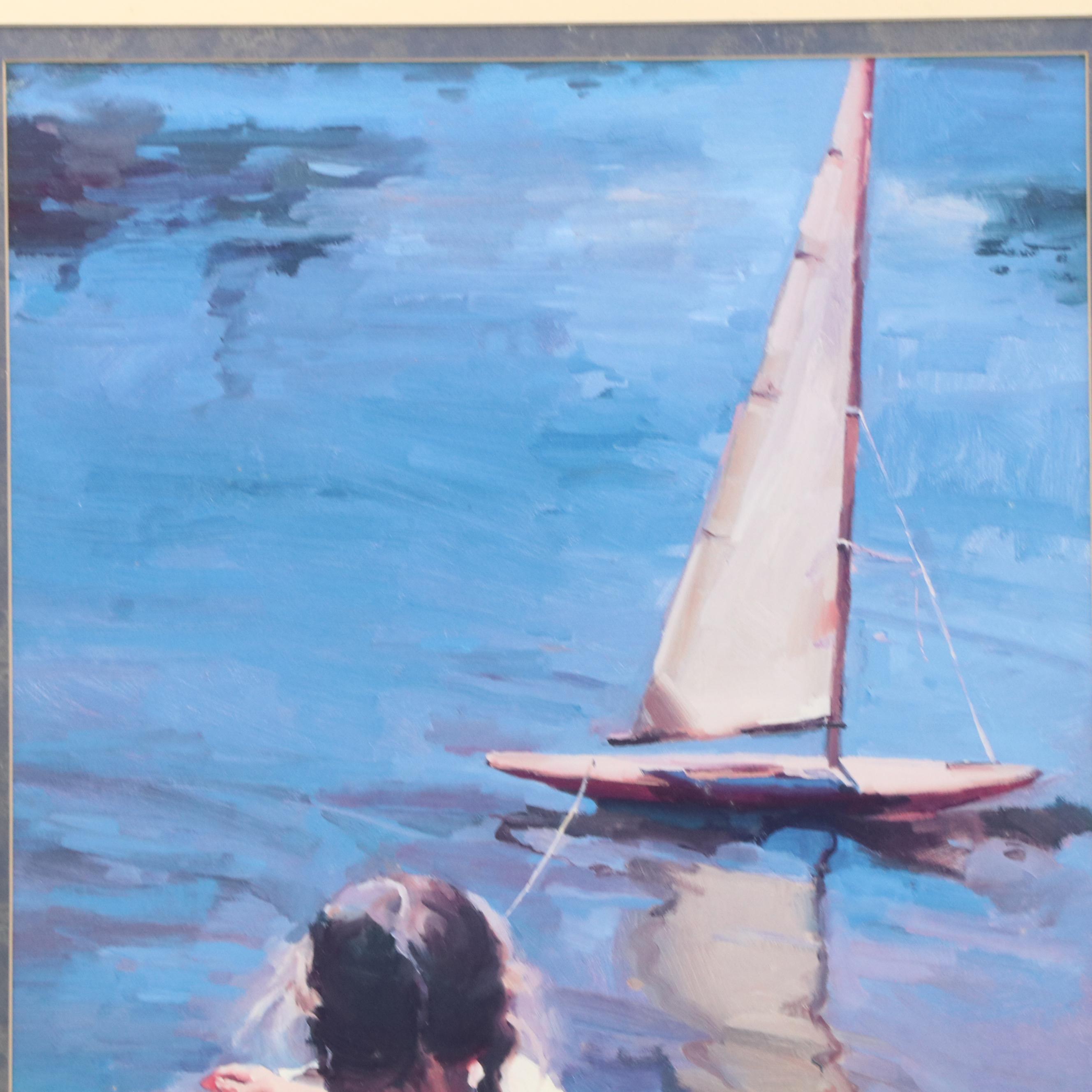 Offset Lithograph After Nancy Crookston "Sail Away"