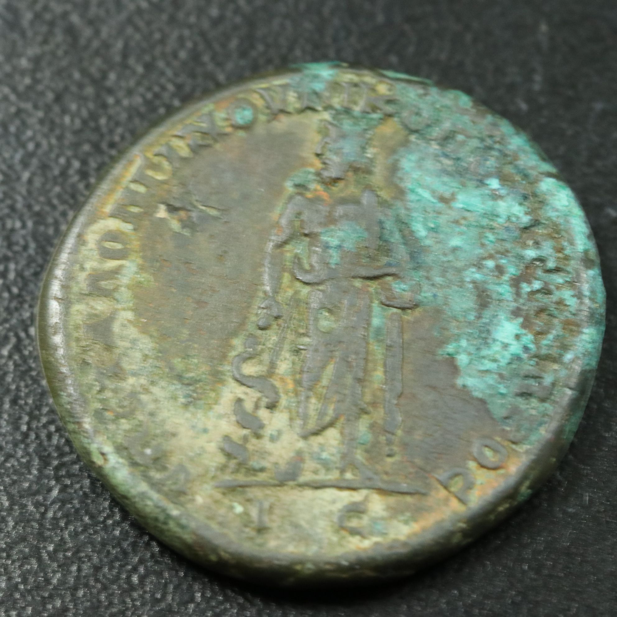 Ancient Roman Provincial Æ26 Coin of Macrinus, ca. 218 A.D.