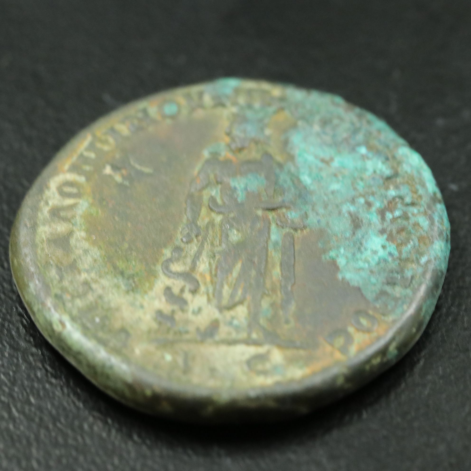 Ancient Roman Provincial Æ26 Coin of Macrinus, ca. 218 A.D.