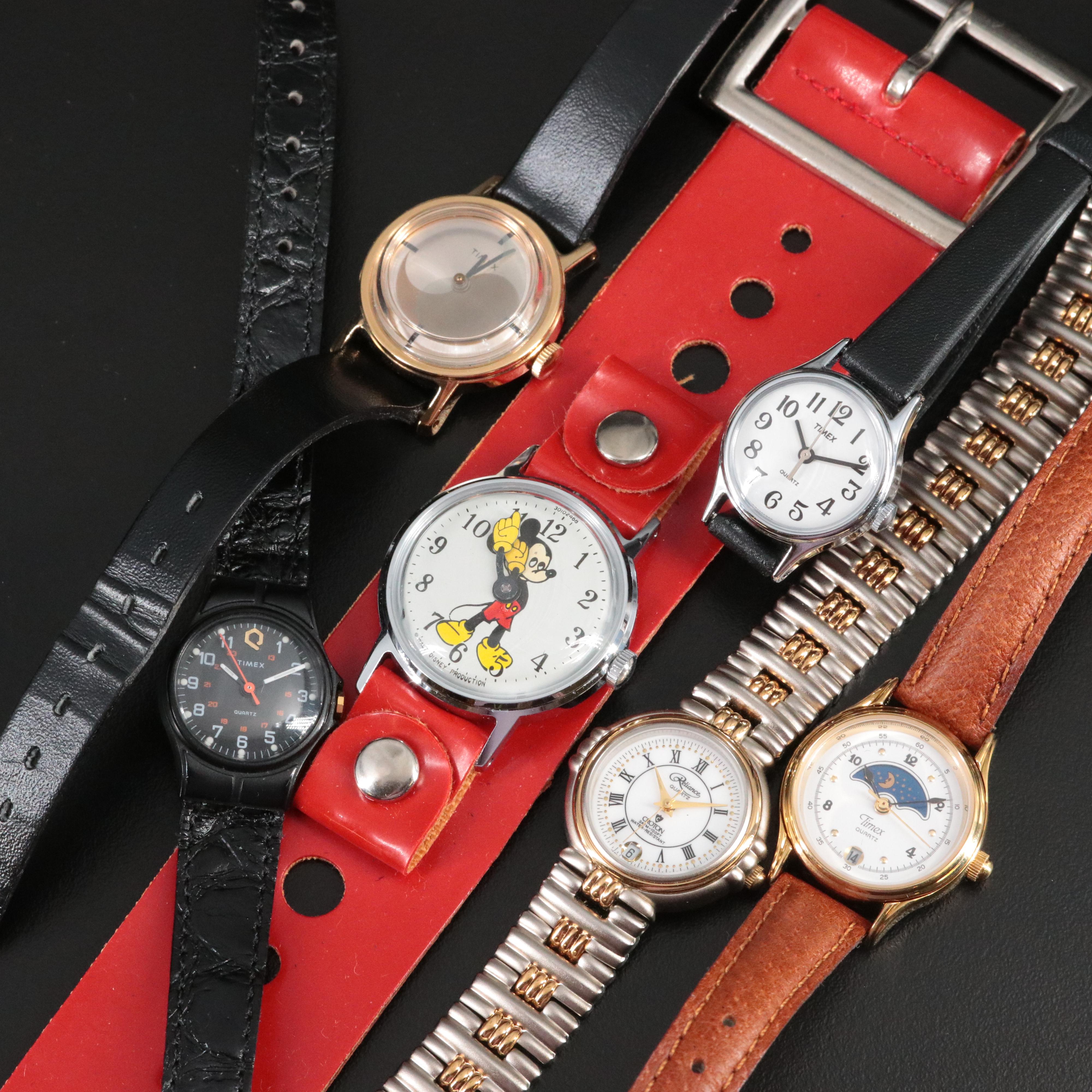 Ingersoll Mickey Mouse and Timex Watch Collection