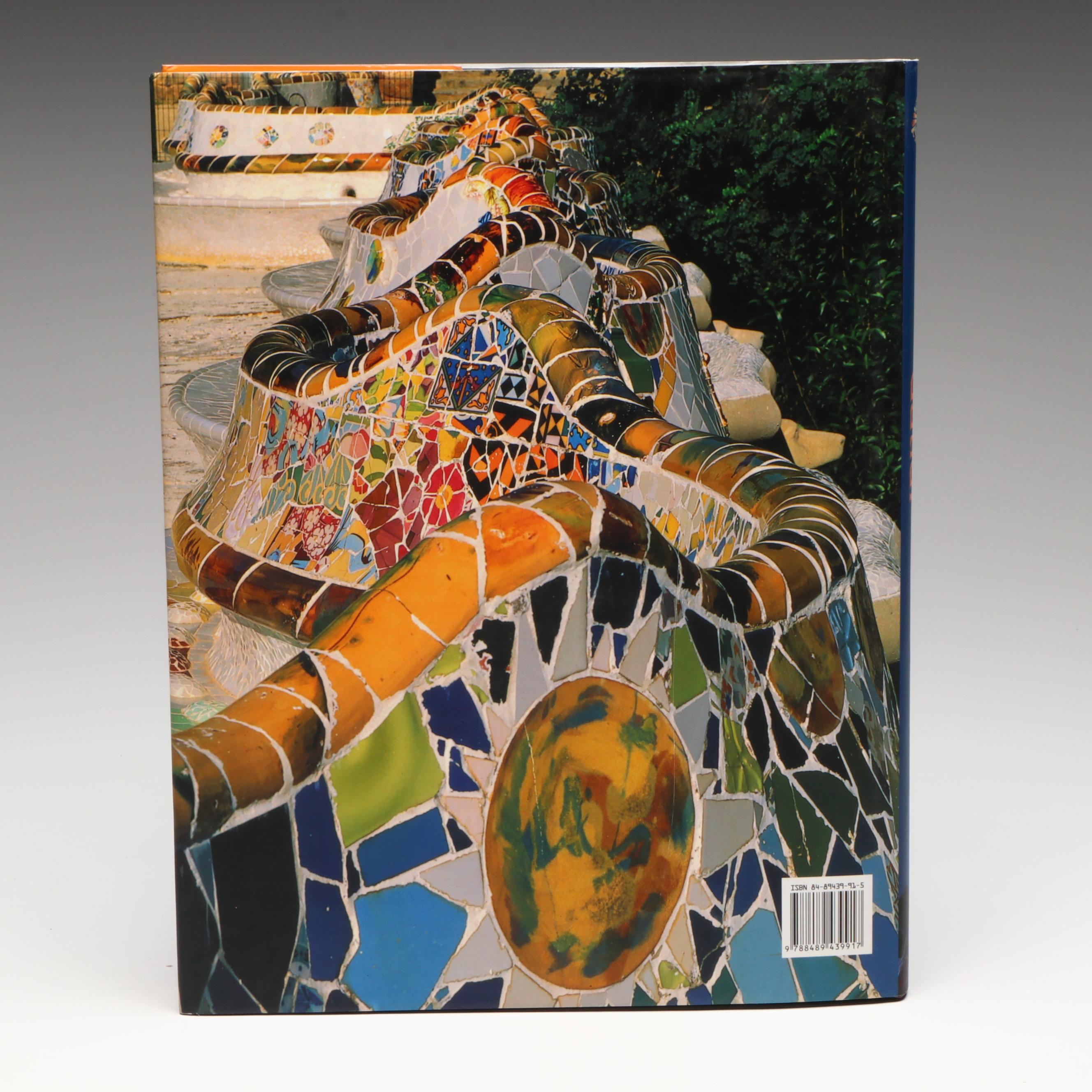 Illustrated "Gaudí: Complete Works" with Gaudí Inspired Art Glass Trays