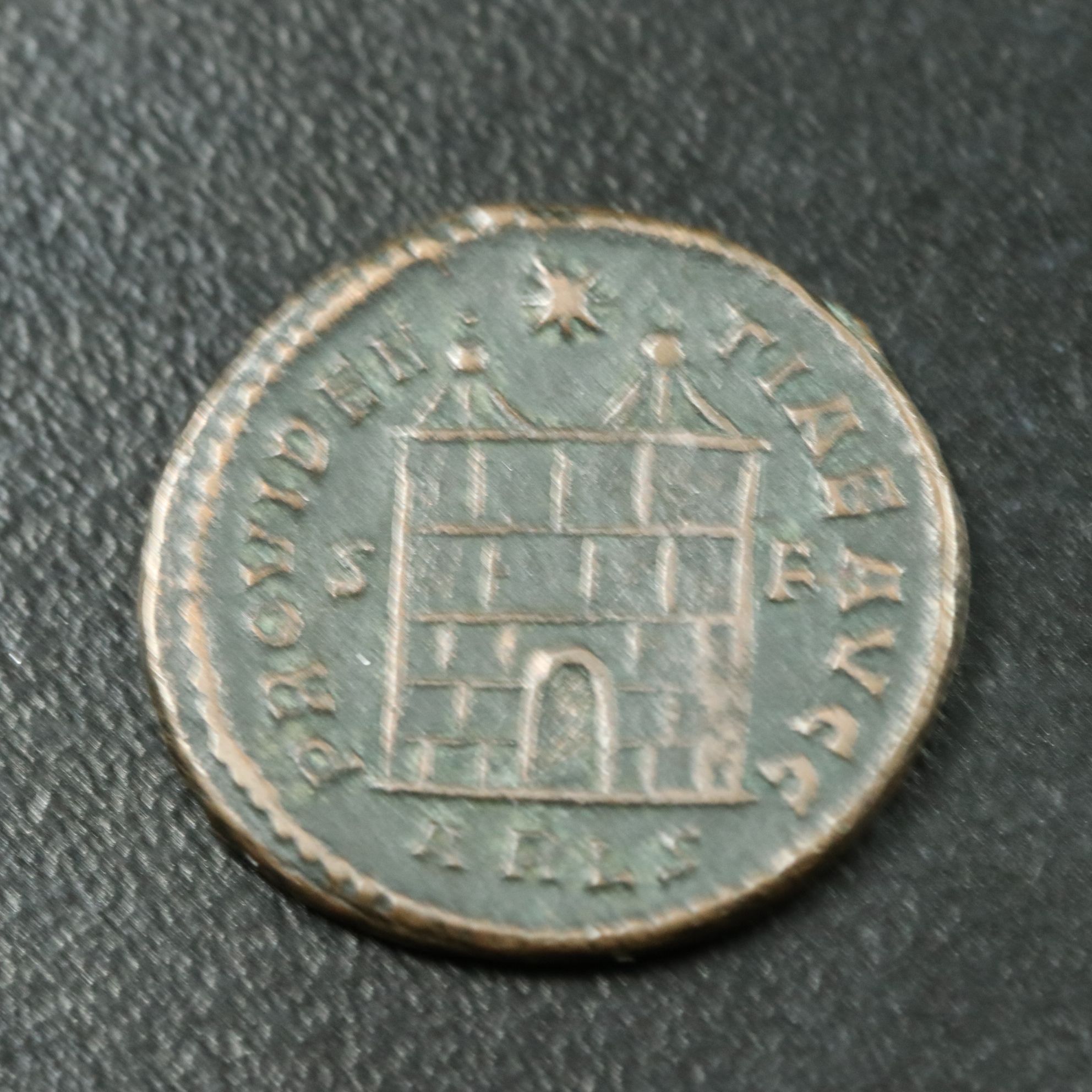 Ancient Roman Imperial Æ Follis Coin of Constantine I, ca. 327 A.D.