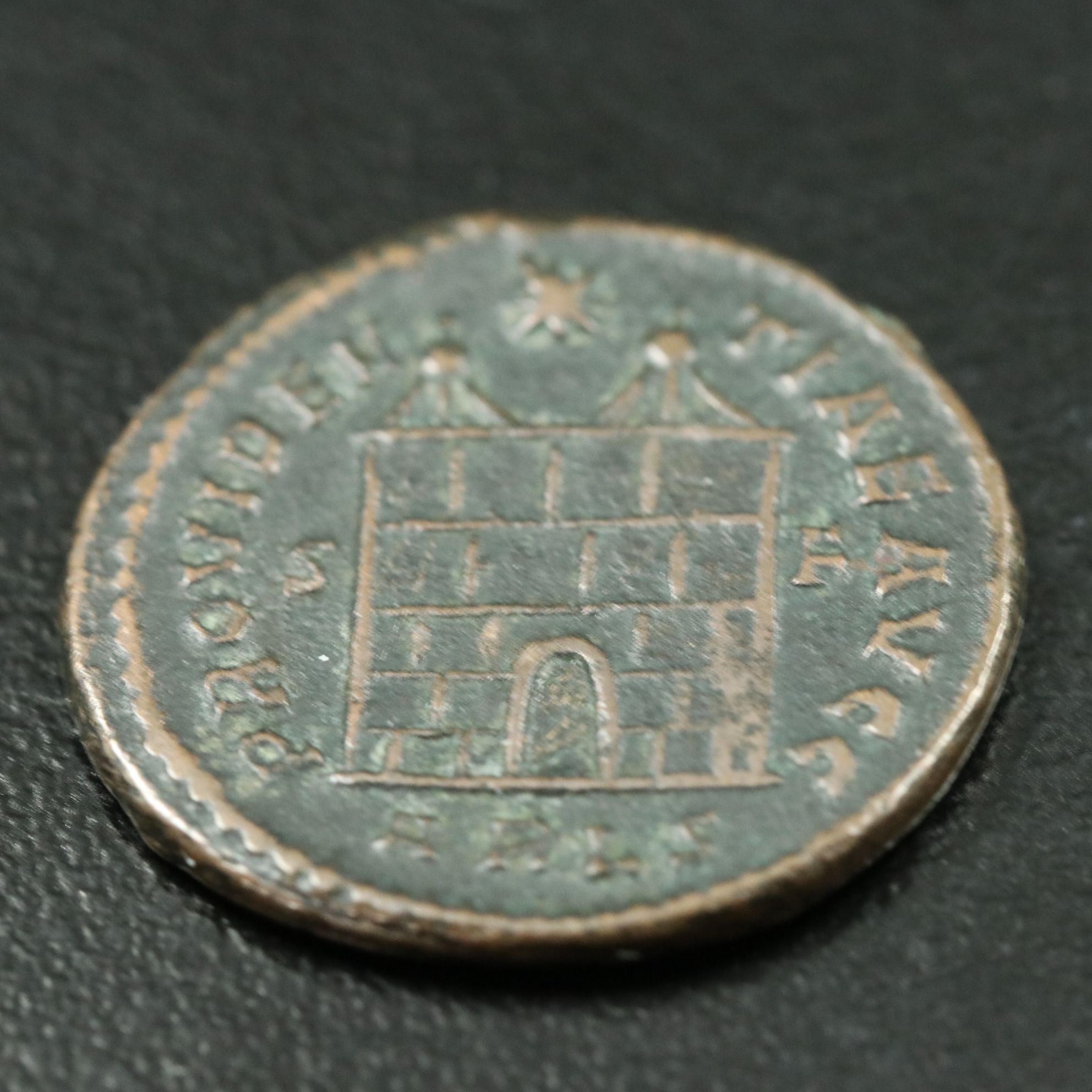 Ancient Roman Imperial Æ Follis Coin of Constantine I, ca. 327 A.D.