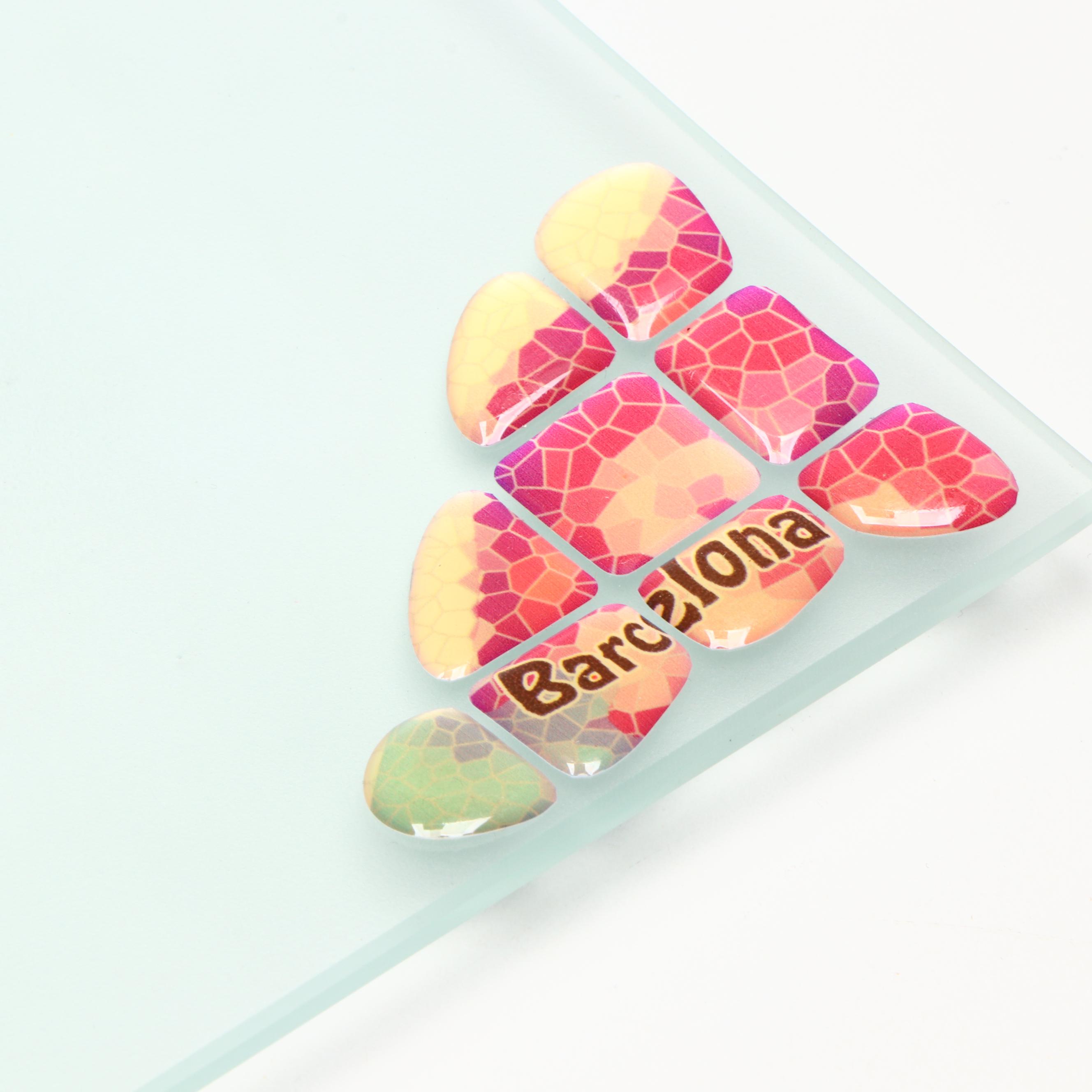 Illustrated "Gaudí: Complete Works" with Gaudí Inspired Art Glass Trays