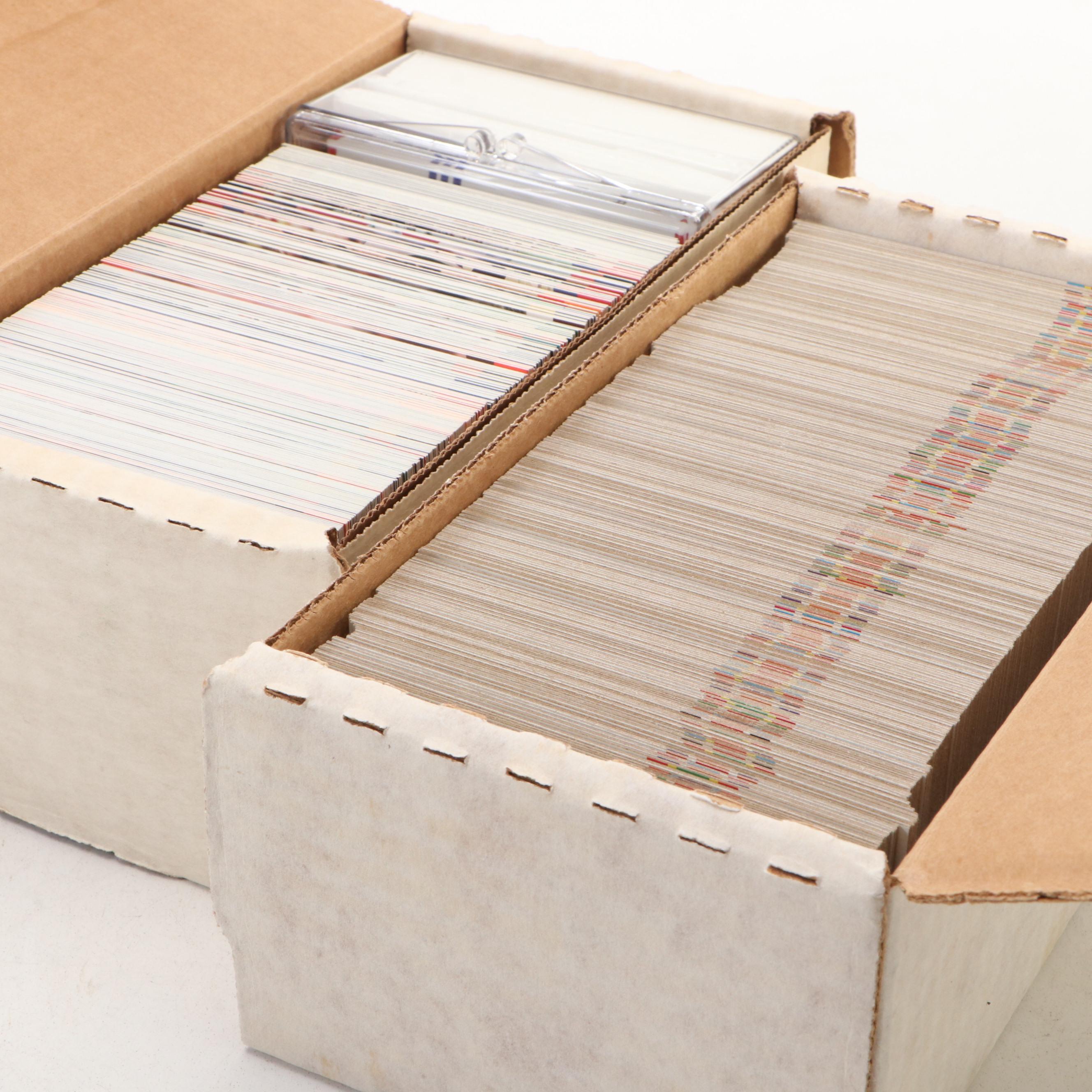 Pro-Set and Topps Football Card Sets with Sealed Action Packed Packs, 1990s