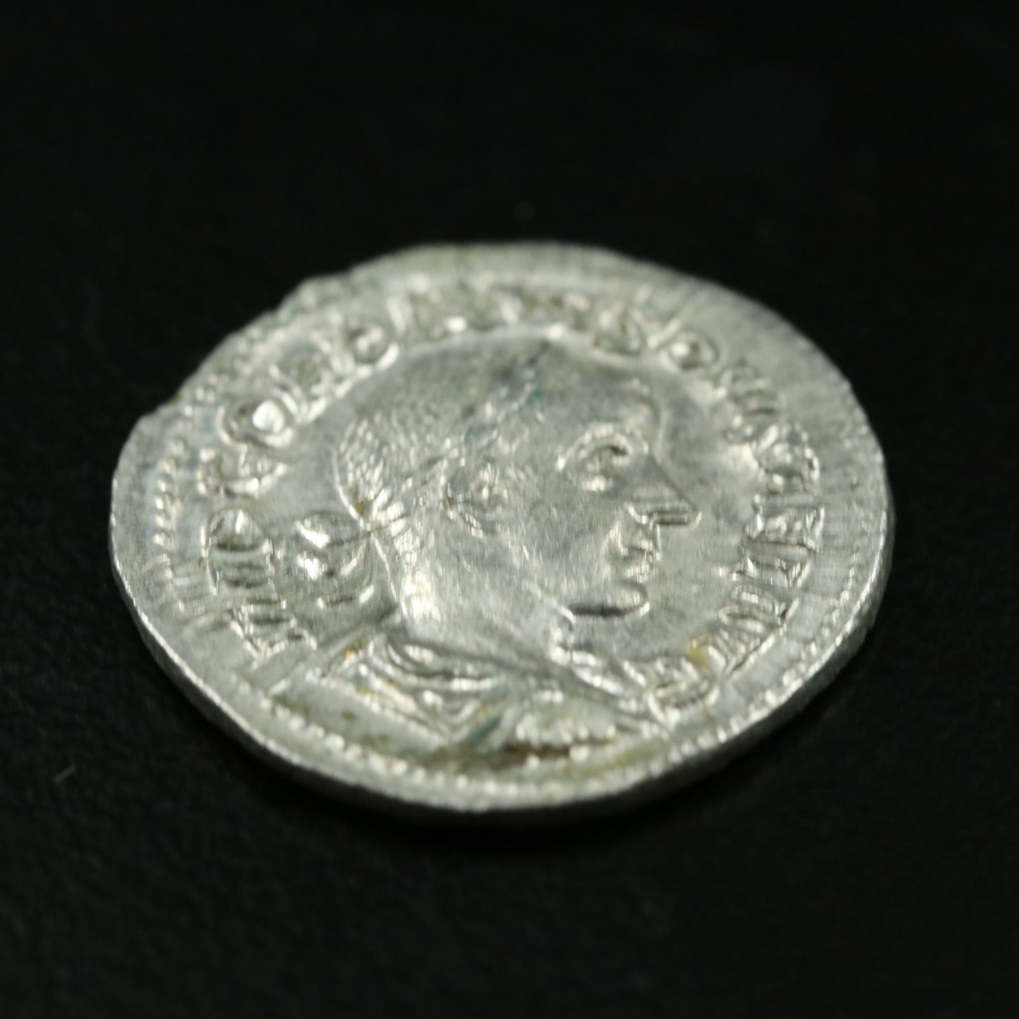 Ancient Roman Imperial AR Denarius Coin of Gordian III, ca. 240 A.D.
