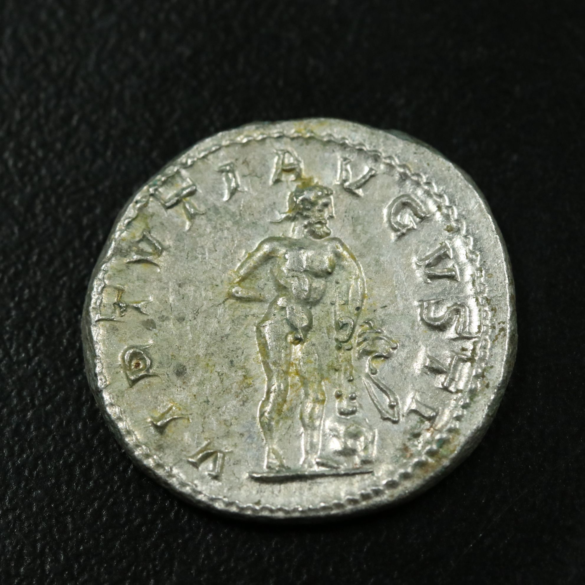 Ancient Roman Imperial AR Denarius Coin of Gordian III, ca. 240 A.D.
