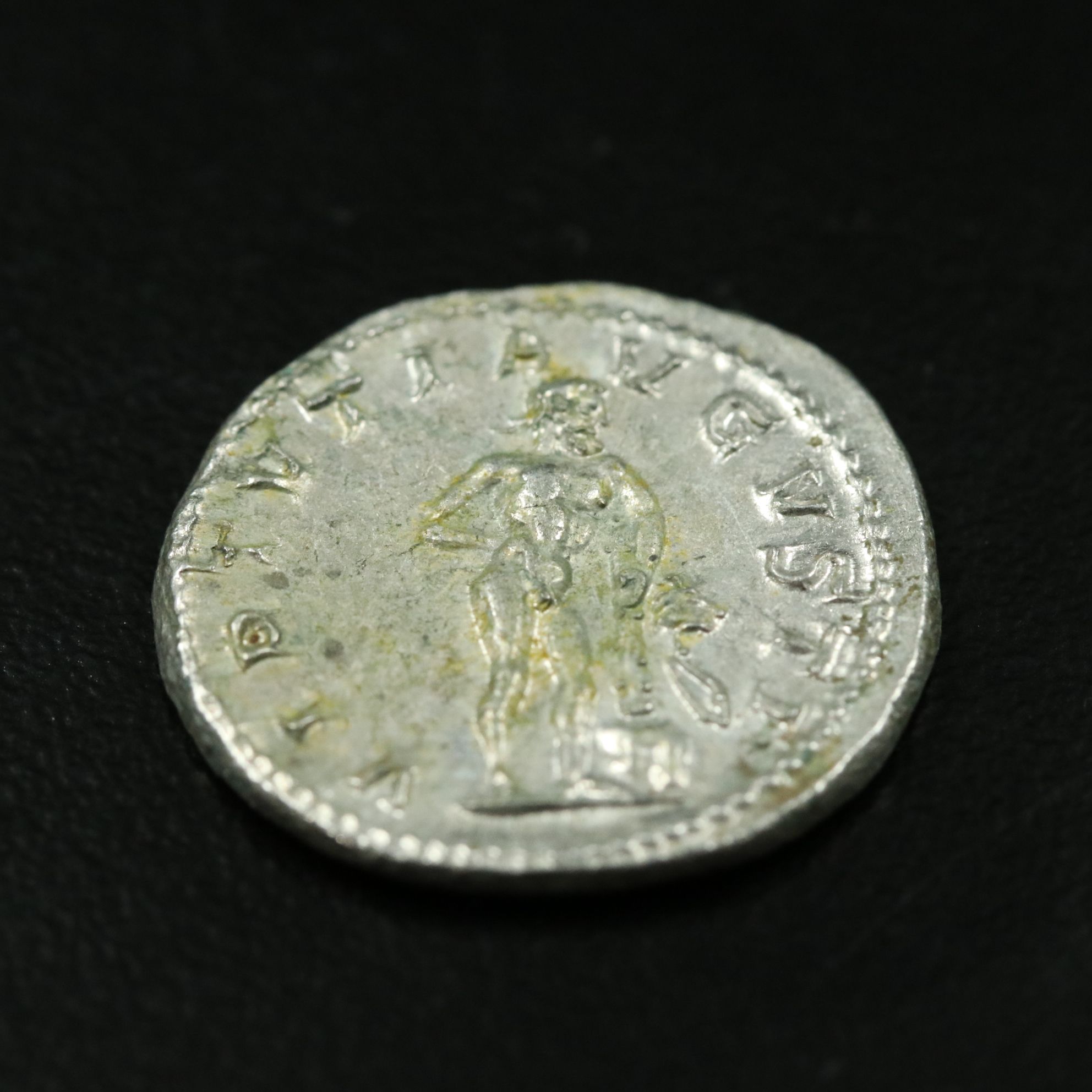 Ancient Roman Imperial AR Denarius Coin of Gordian III, ca. 240 A.D.