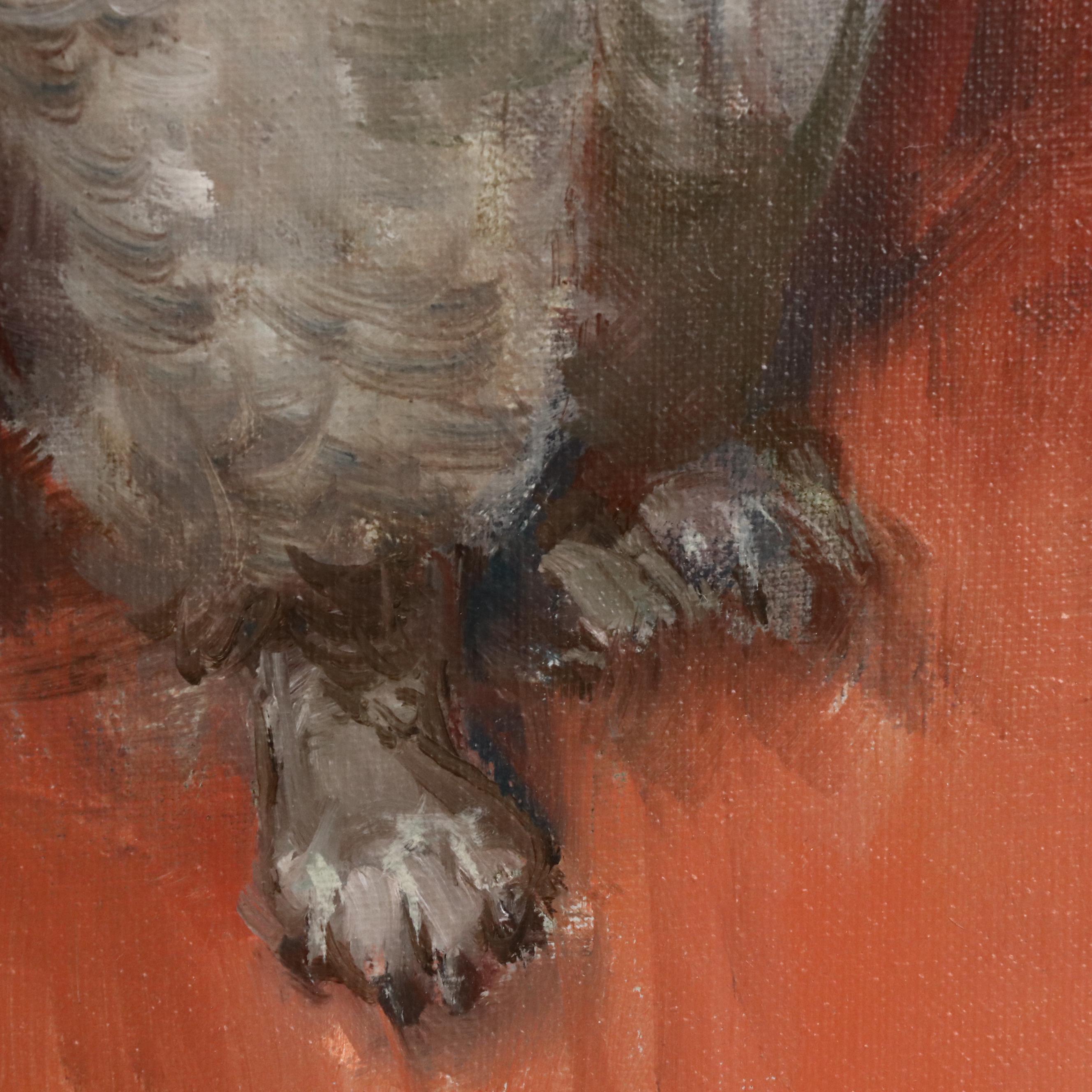 Lajos Markos Poodle Portrait Oil Painting "Charlie My Boy"