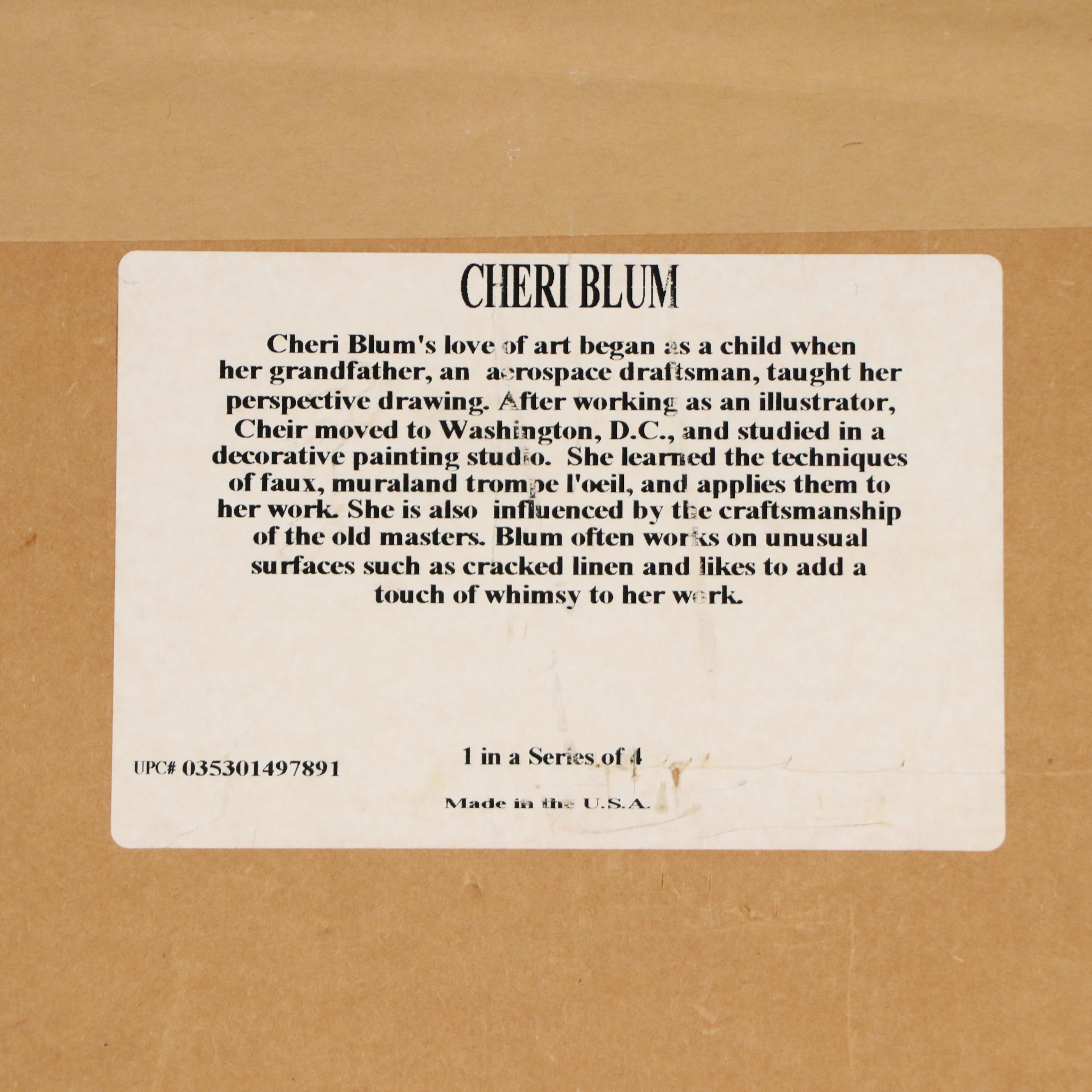 Offset Lithograph After Cheri Blum "Sunshine Poppies"