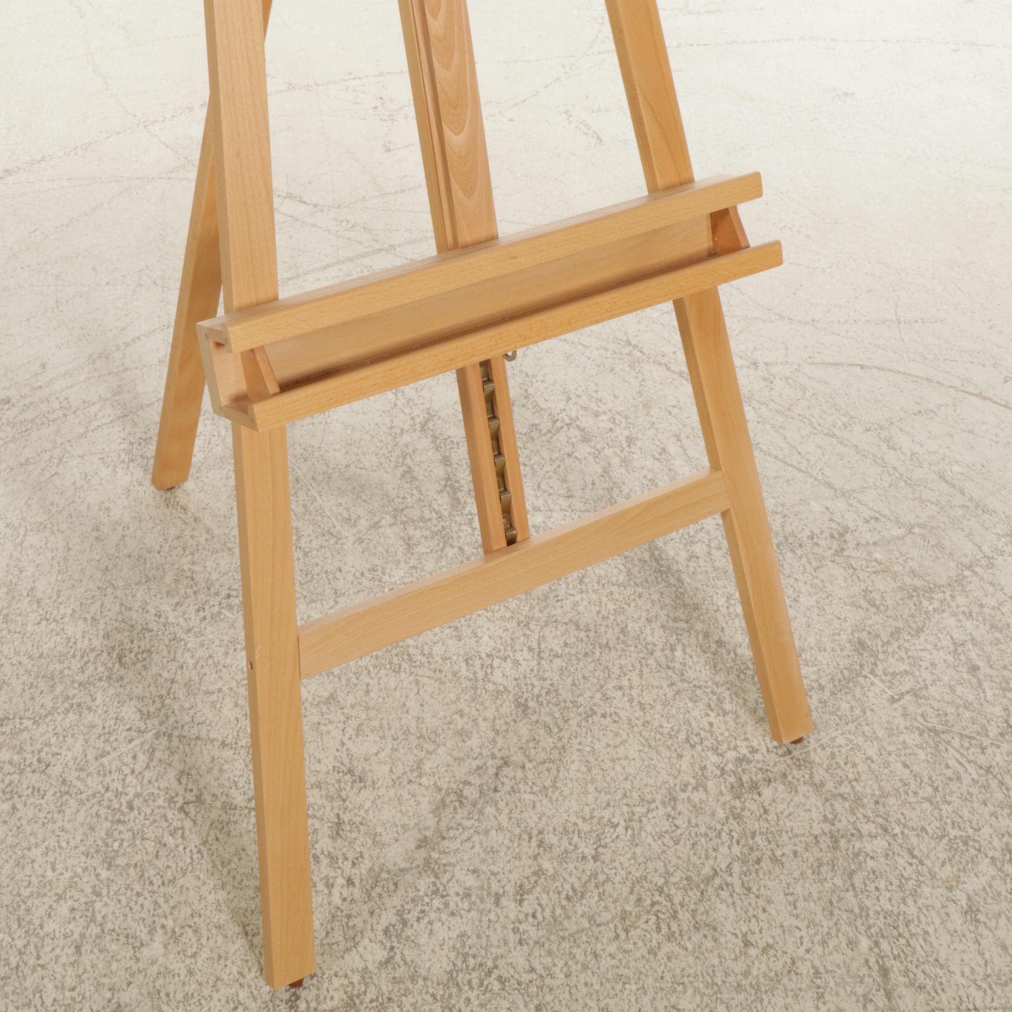 Wood Adjustable Artist Easel, 21st Century
