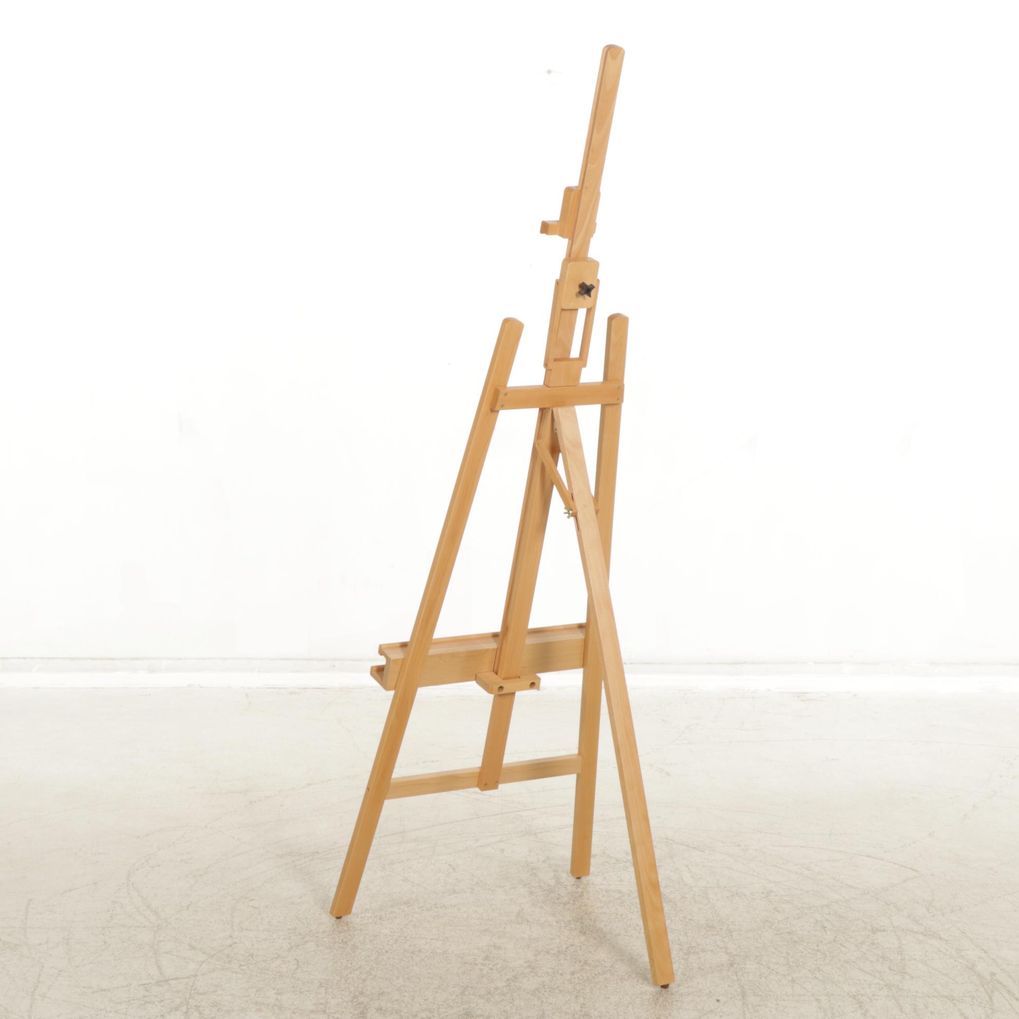 Wood Adjustable Artist Easel, 21st Century