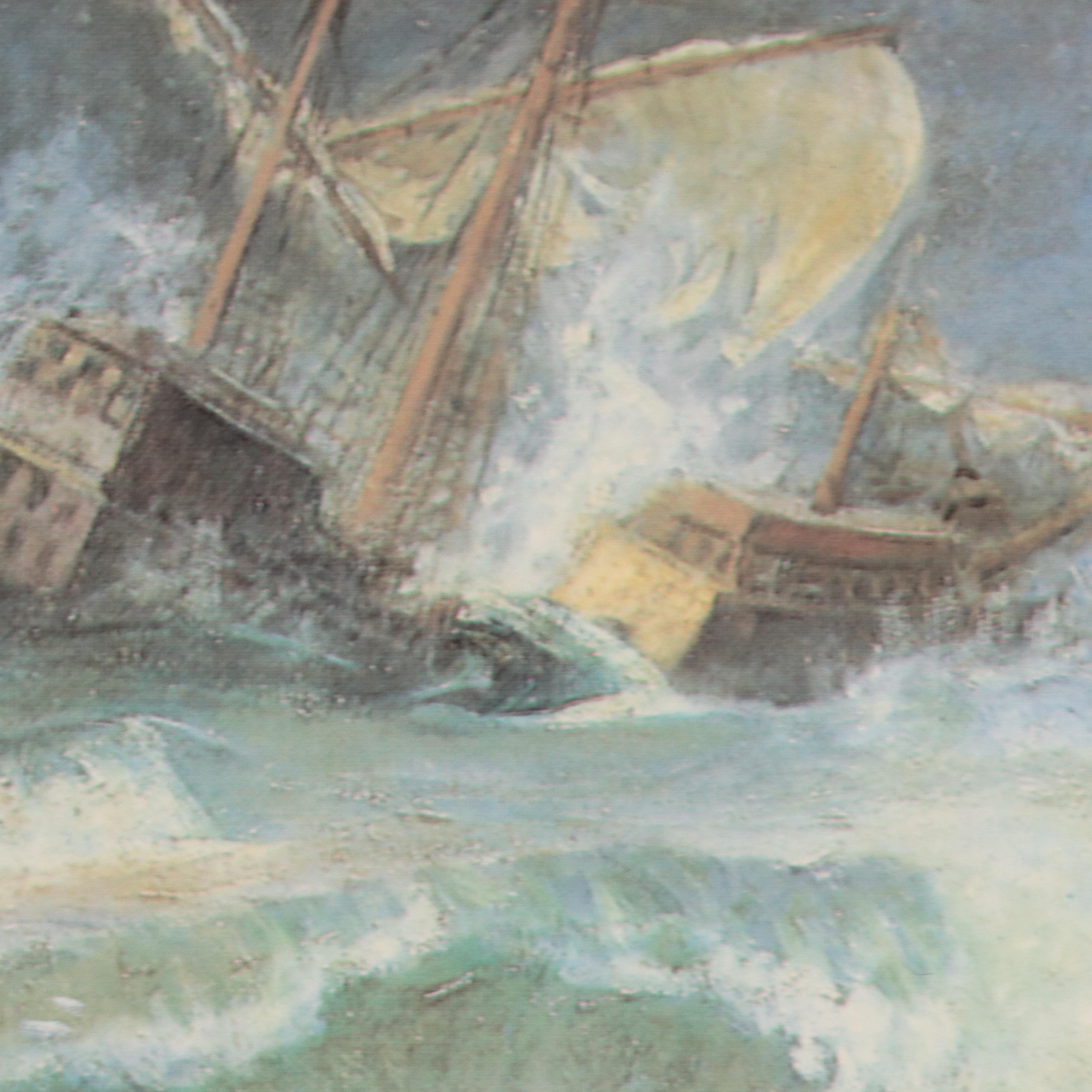 Offset Lithograph After John William Waterhouse "Miranda - The Tempest"