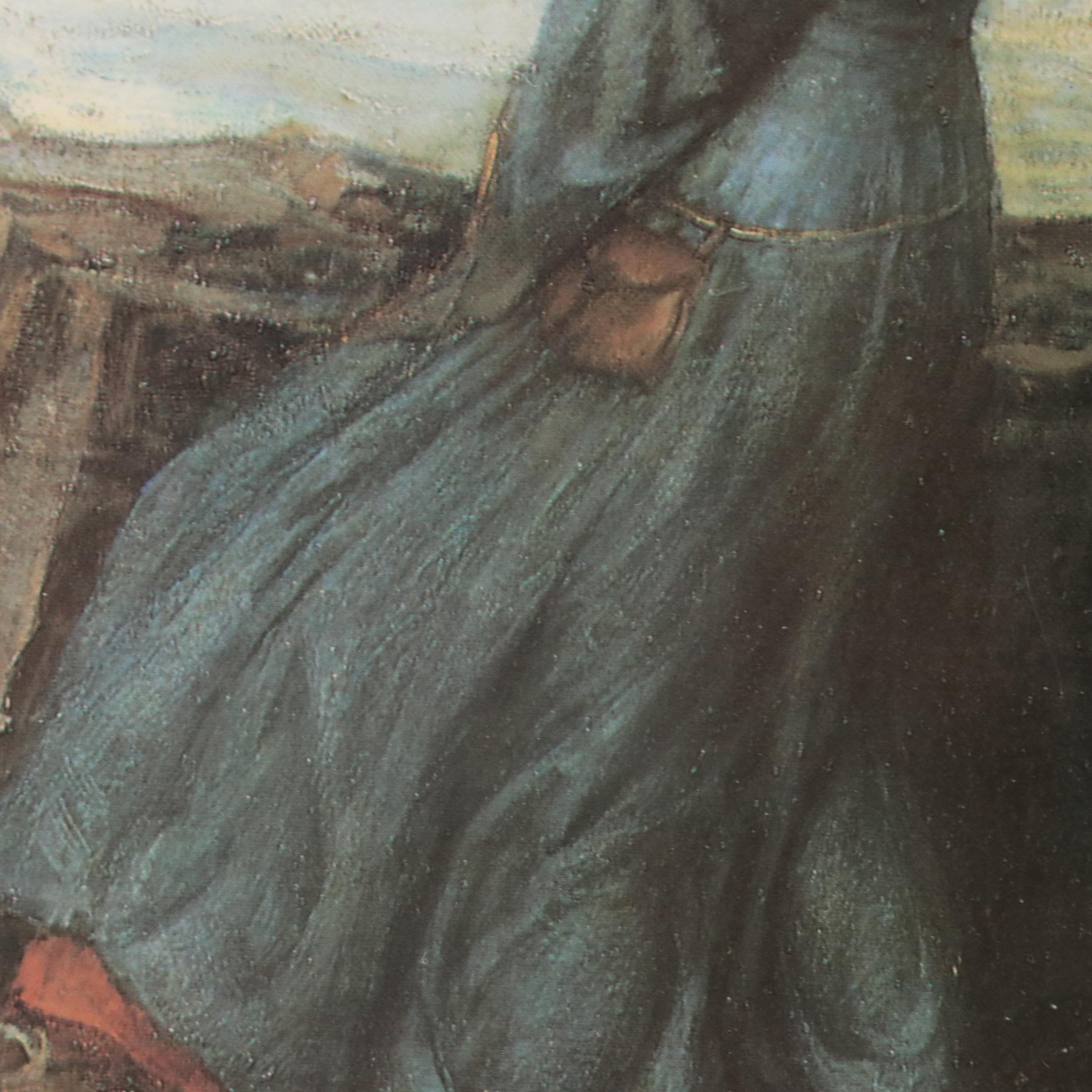 Offset Lithograph After John William Waterhouse "Miranda - The Tempest"