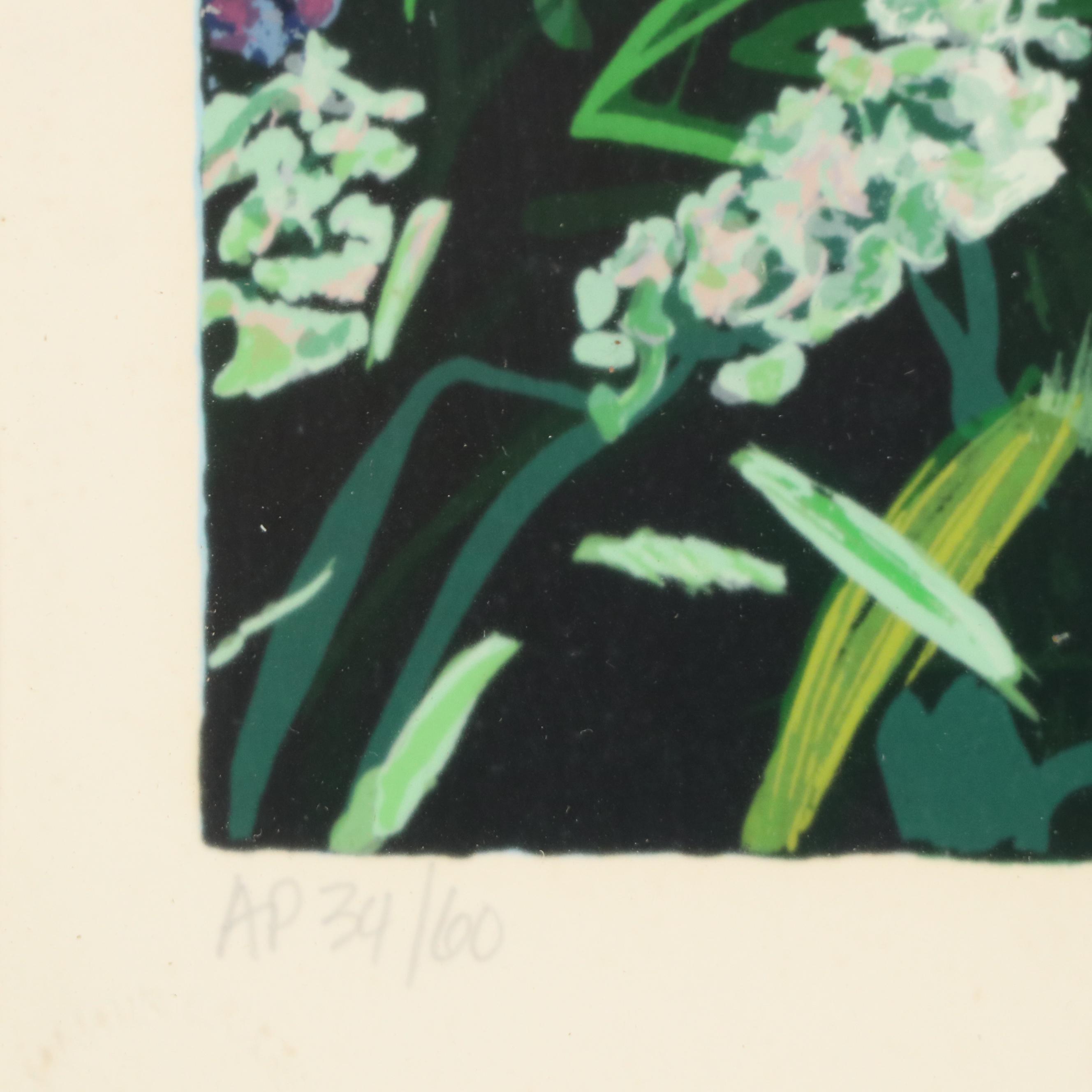 Susan Rios Serigraph "Main Street," Circa 1986