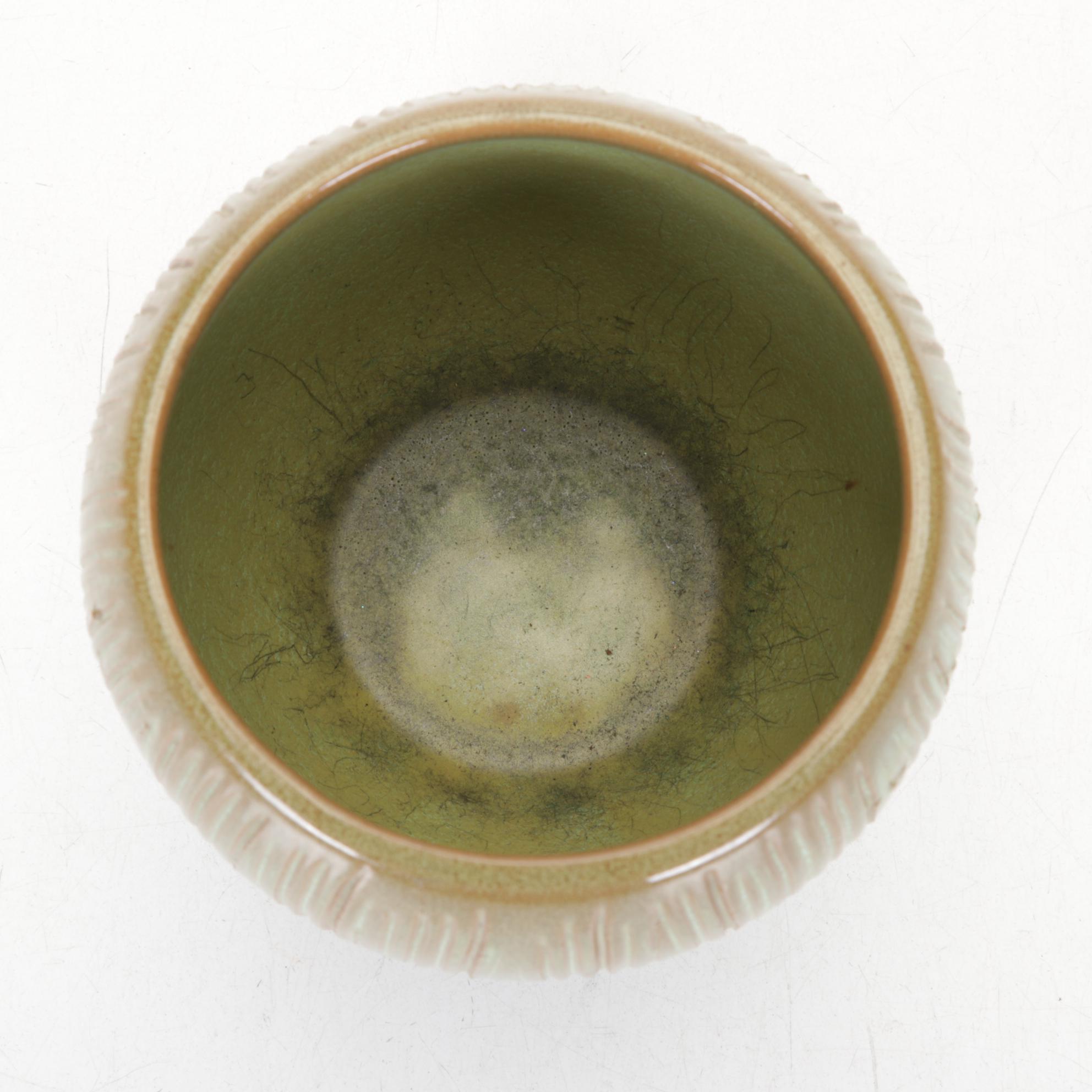 Hand-Thrown Pottery Bowls with Francoma Vase, Late 20th Century