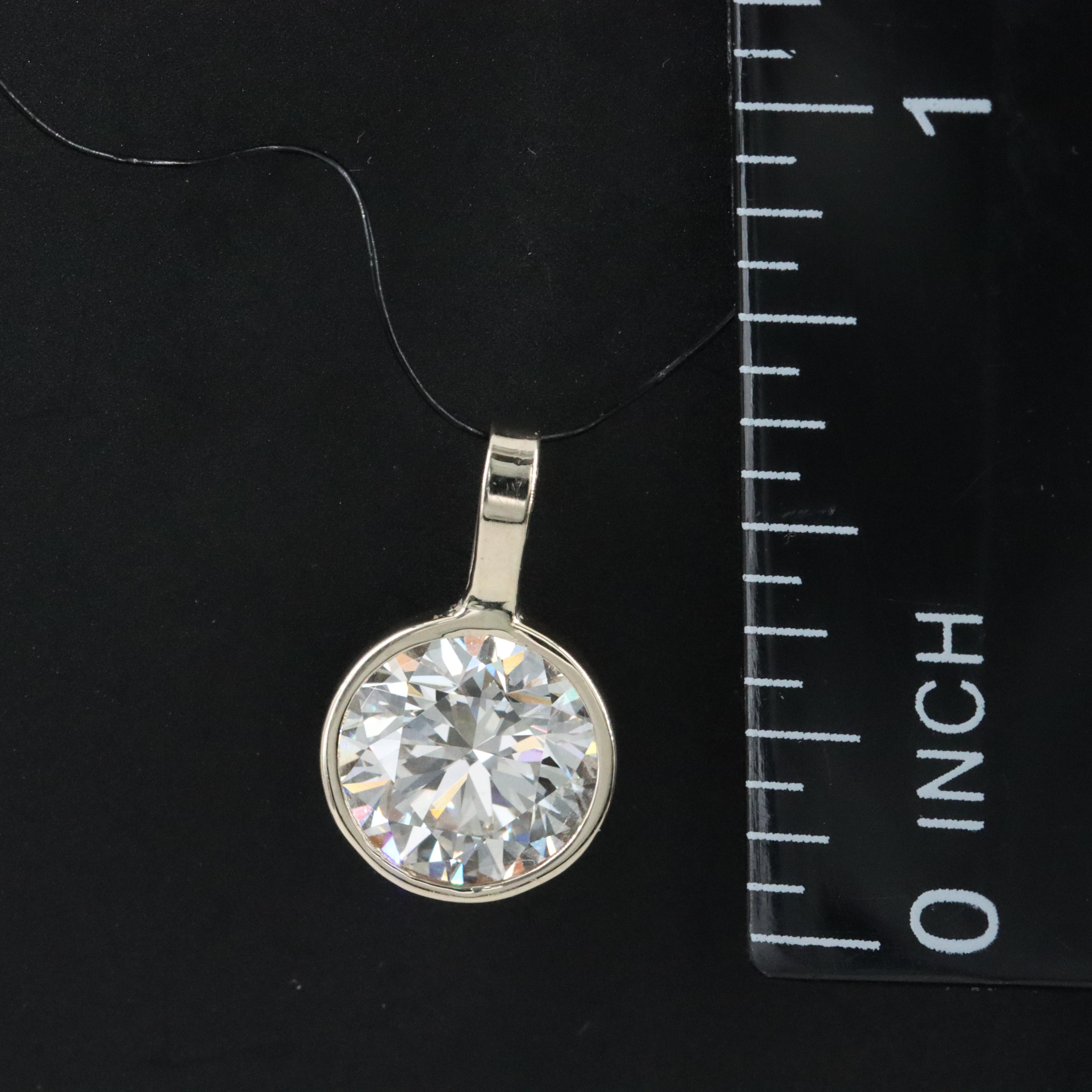 14K 2.07 CT Lab Grown Diamond Pendant with IGI Report