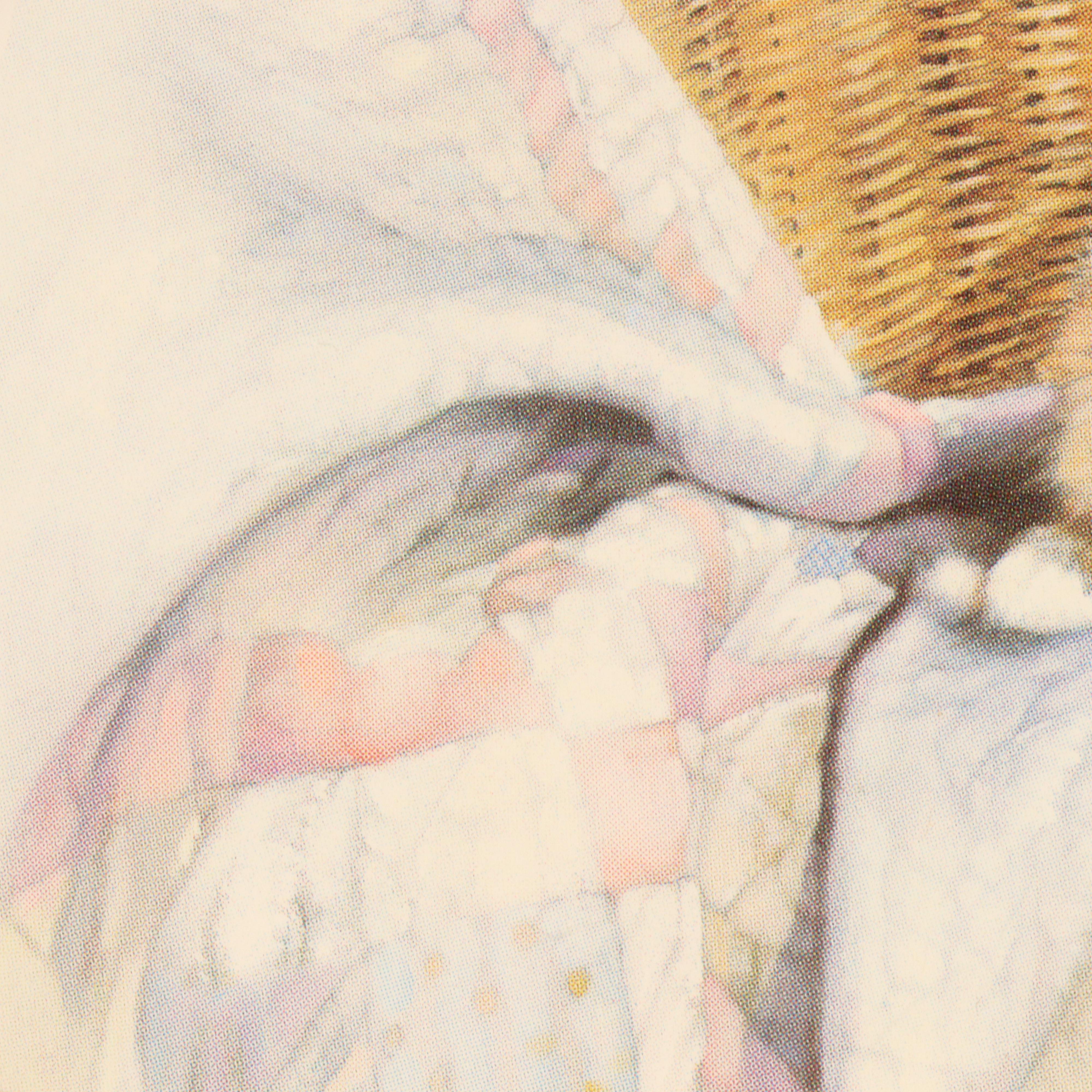 N. A. Noel Offset Lithograph "Calico" and Other Cat-Themed Art, 20th Century