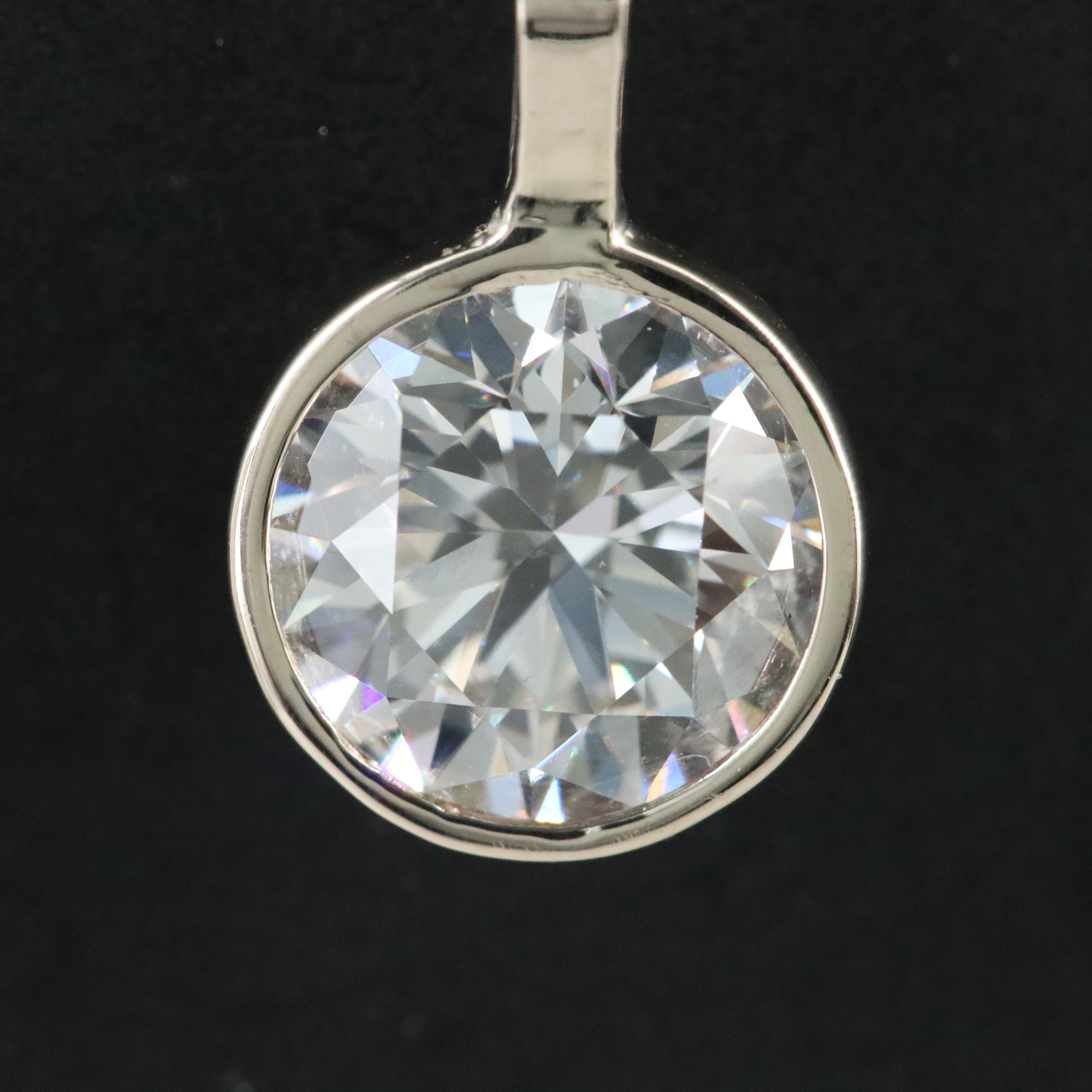 14K 2.07 CT Lab Grown Diamond Pendant with IGI Report