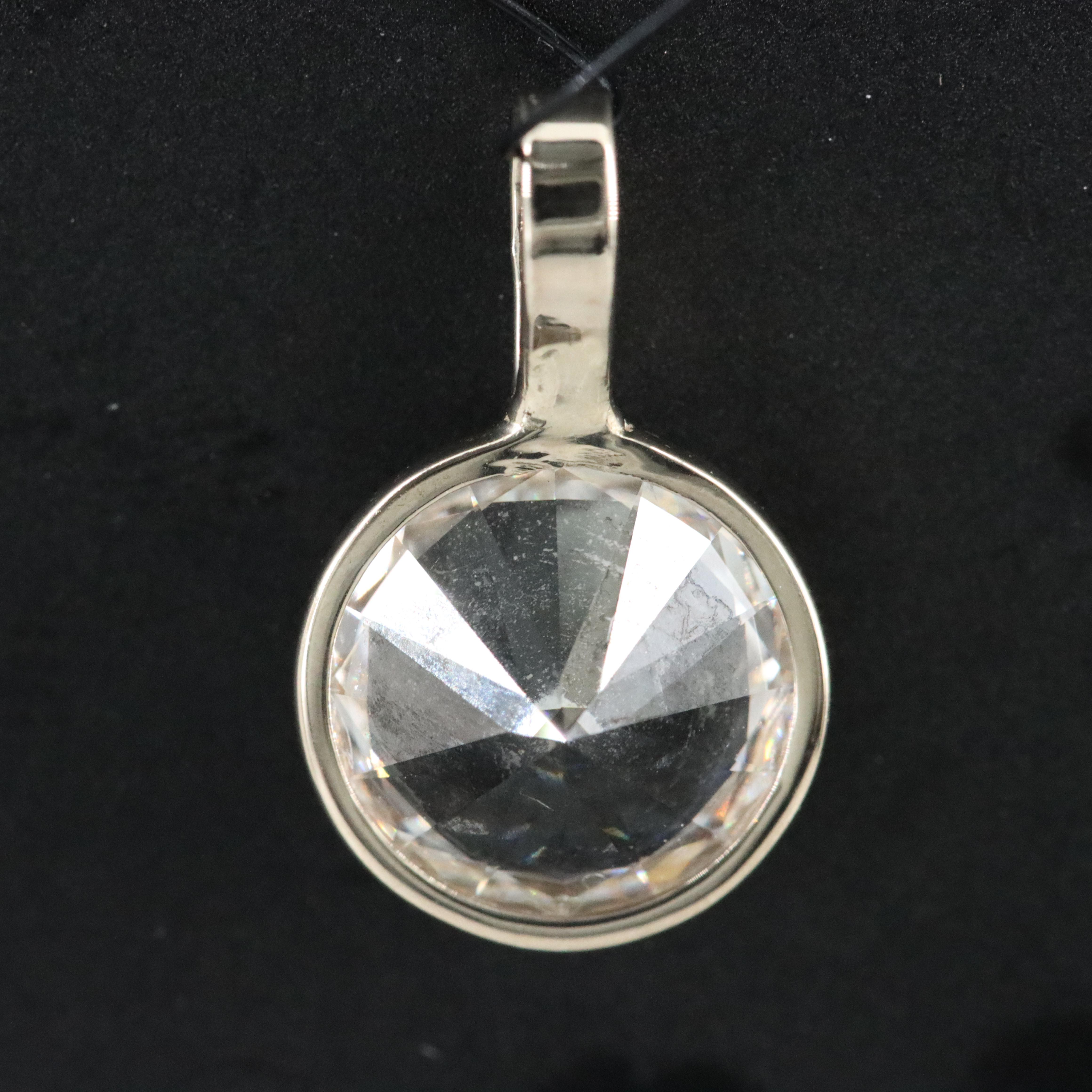 14K 2.07 CT Lab Grown Diamond Pendant with IGI Report