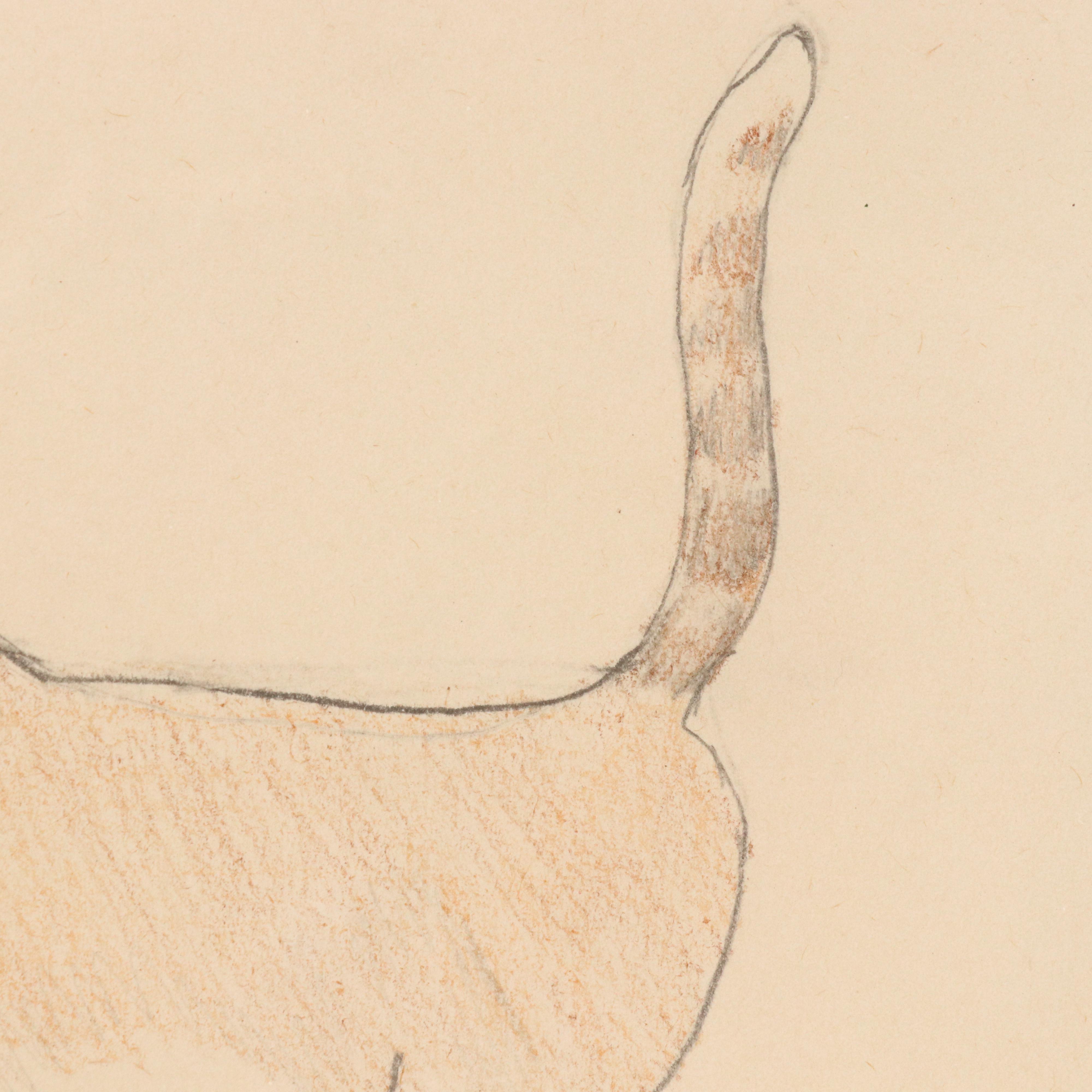 N. A. Noel Offset Lithograph "Calico" and Other Cat-Themed Art, 20th Century