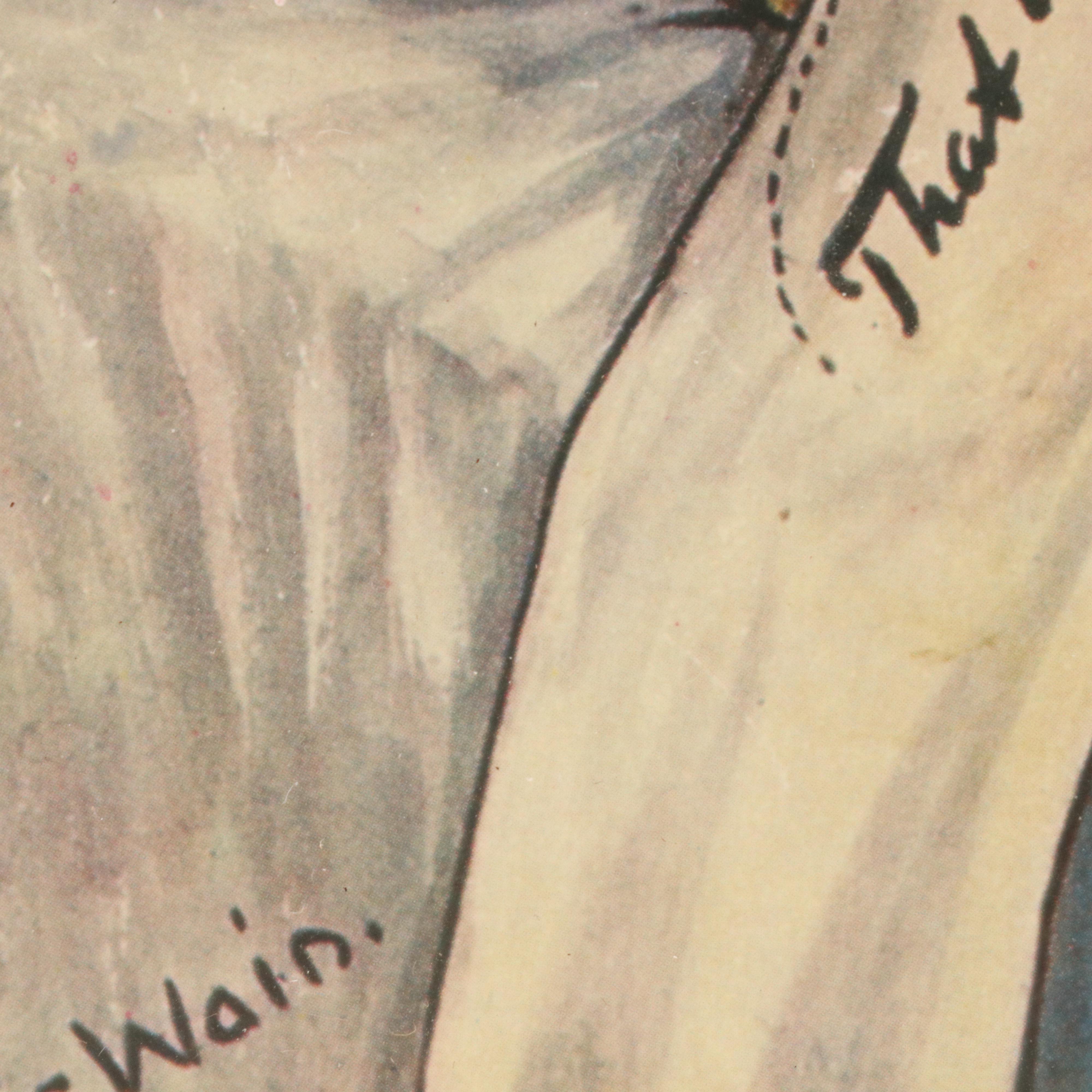 N. A. Noel Offset Lithograph "Calico" and Other Cat-Themed Art, 20th Century