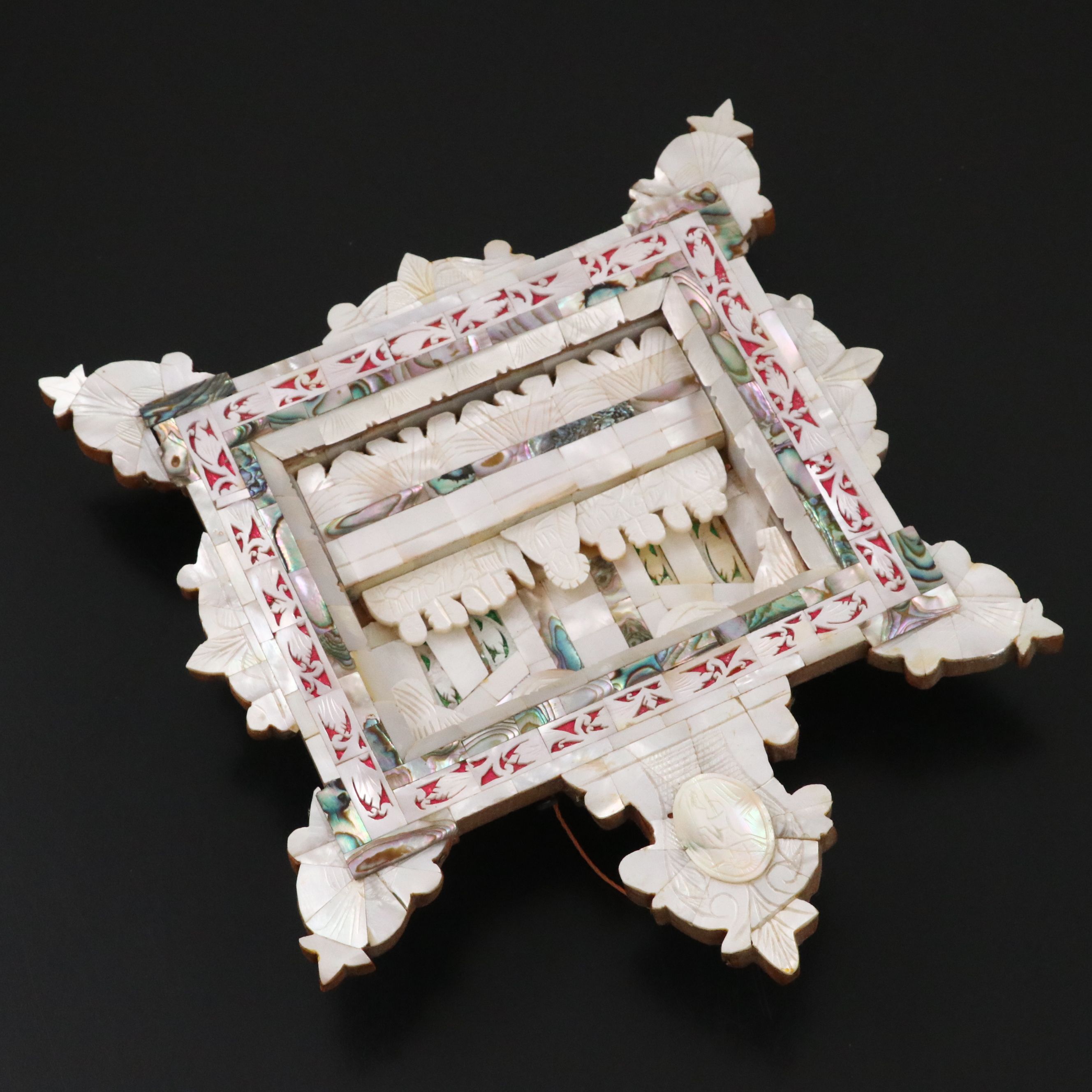 Mother-of-Pearl Last Supper Shadow Box Wall Hanging