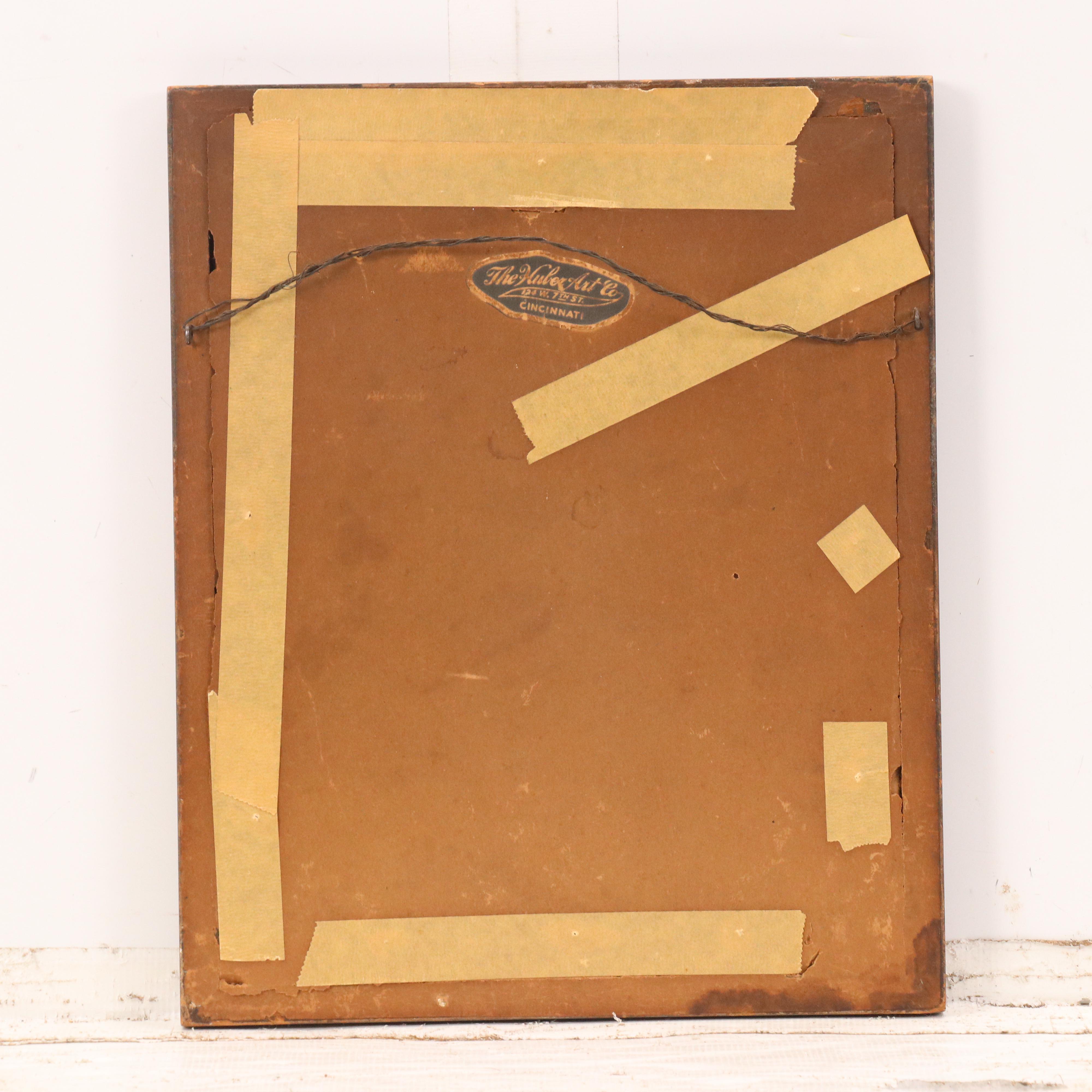 Arai Yoshimune Woodblock "Snowy Evening," 1910