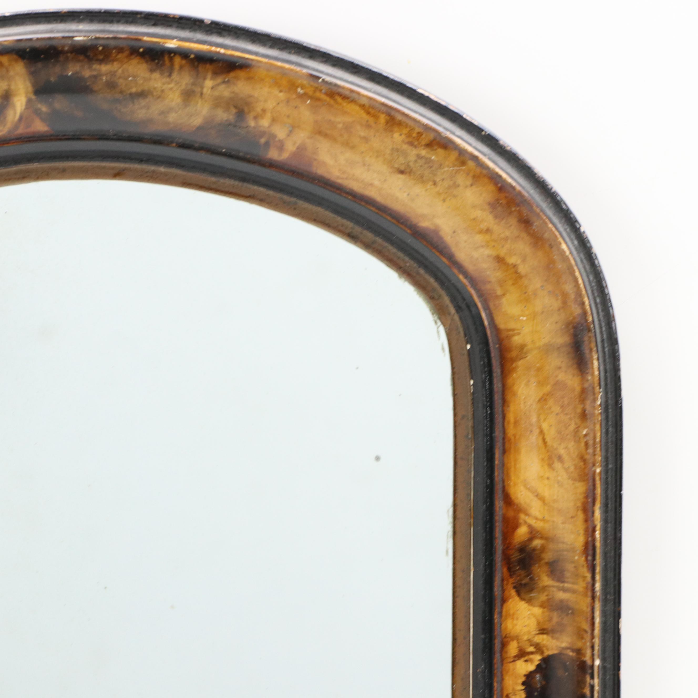 Louis Philippe Style Grain Painted Wall Mirror