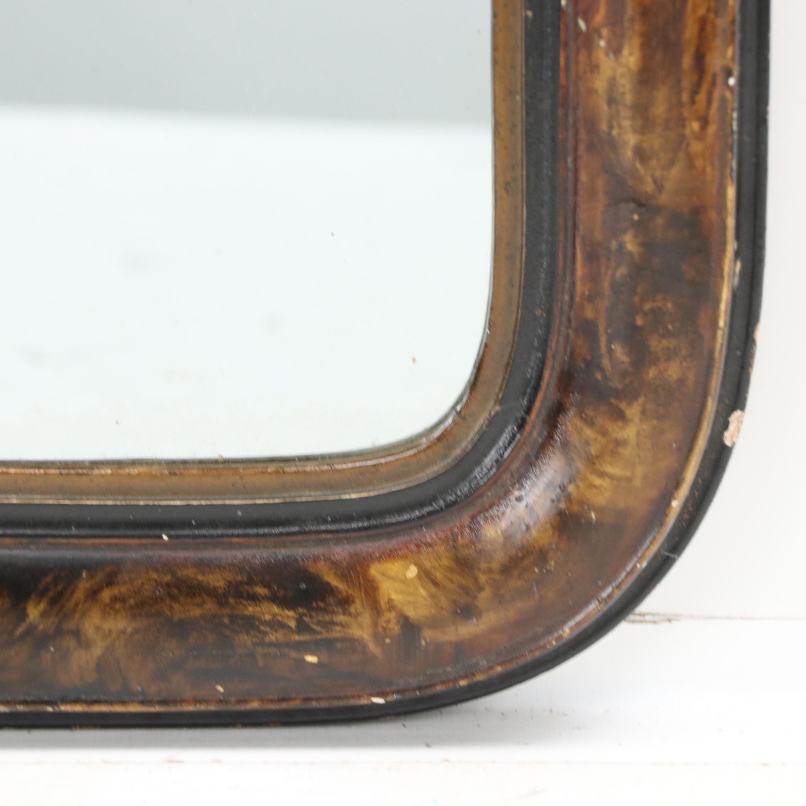 Louis Philippe Style Grain Painted Wall Mirror