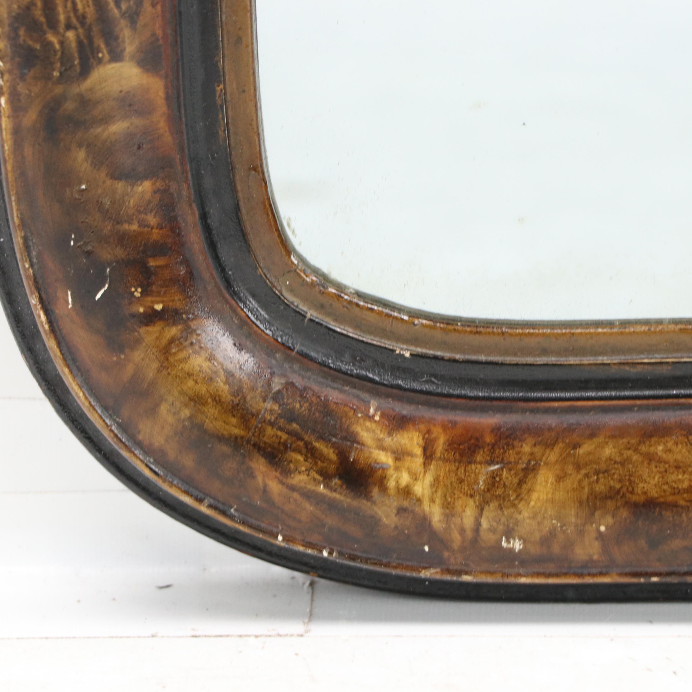 Louis Philippe Style Grain Painted Wall Mirror