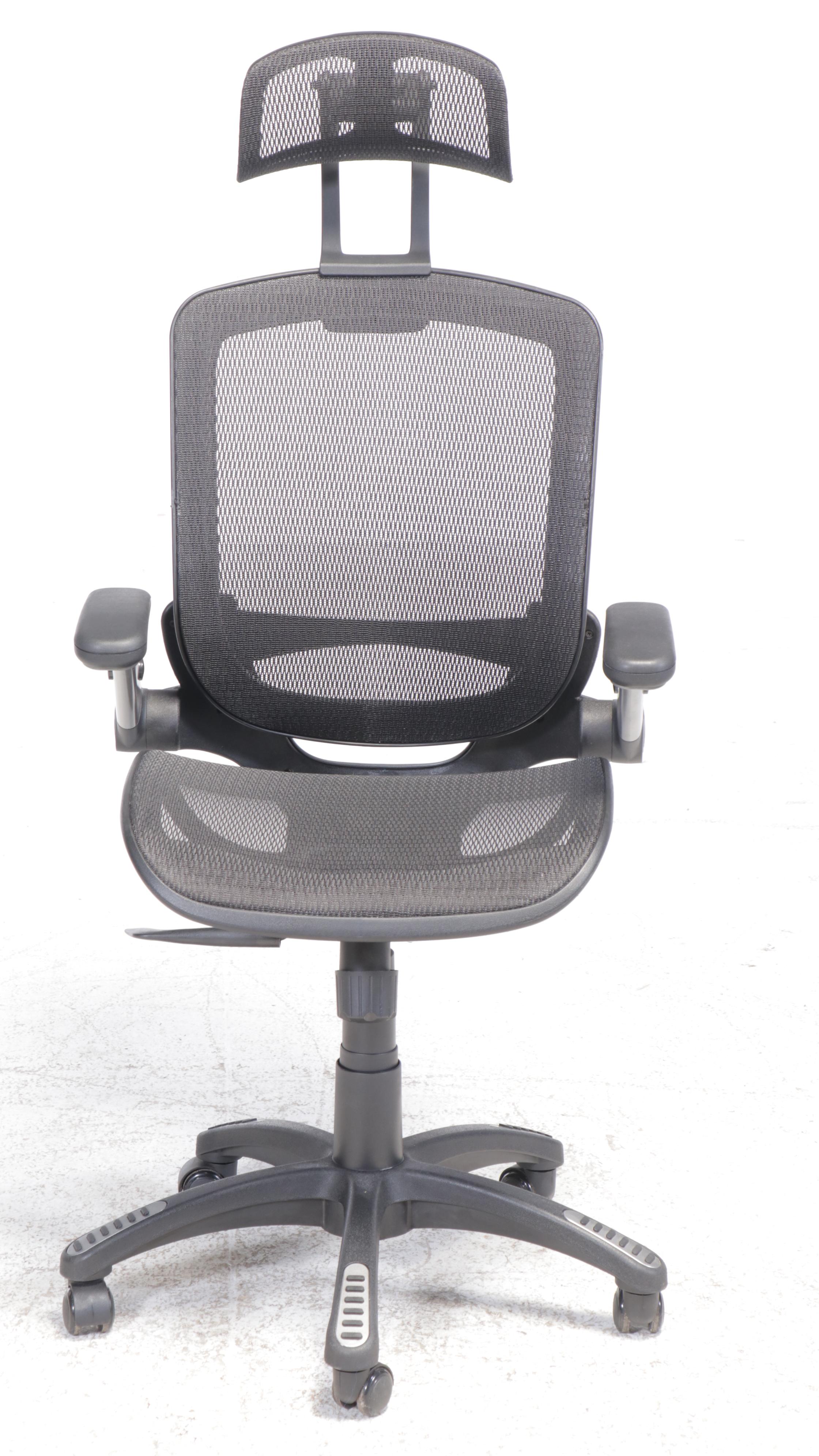 Mahogany Finish Computer Desk with Office Chair