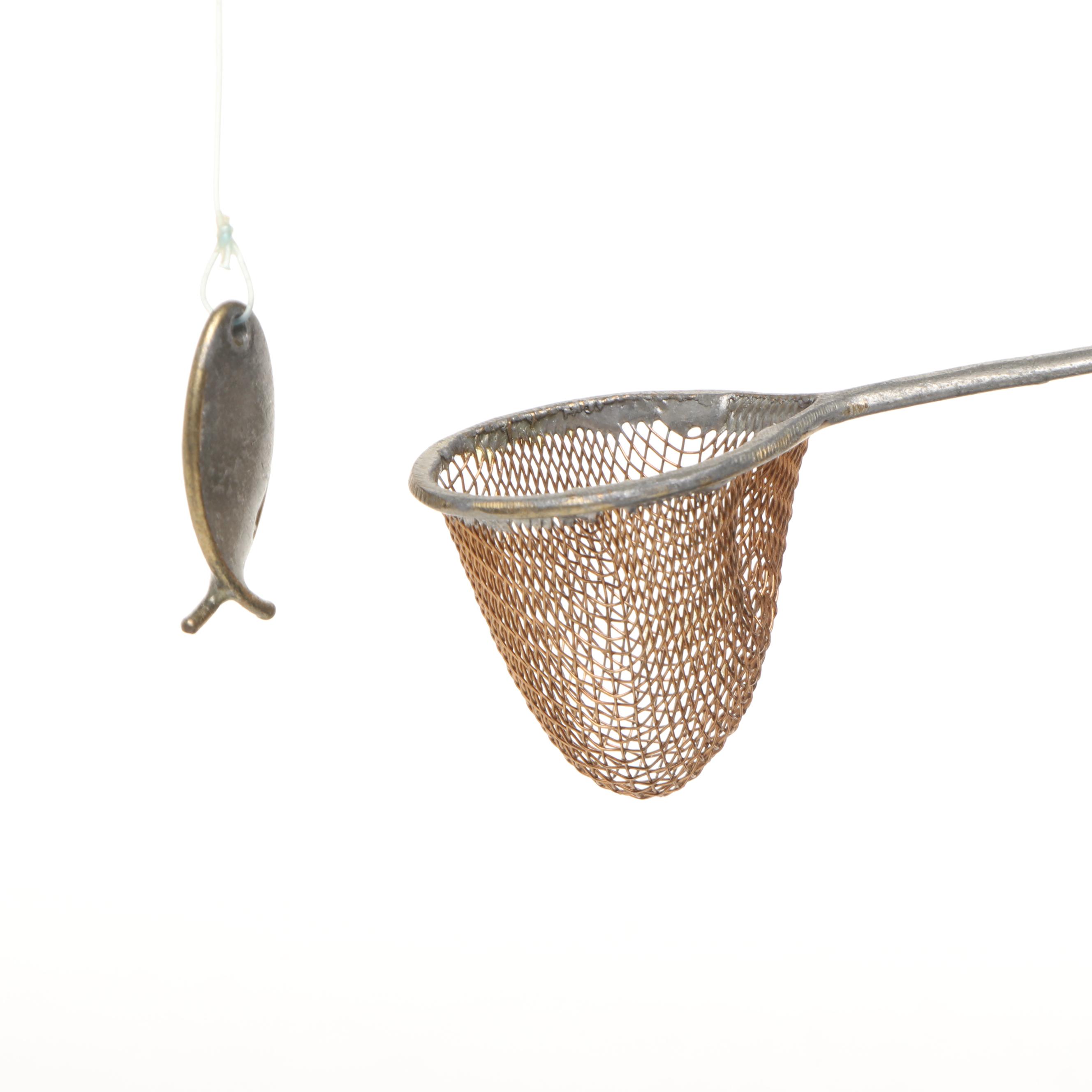 Gordon Bradt Kinetic Fisherman Sculpture