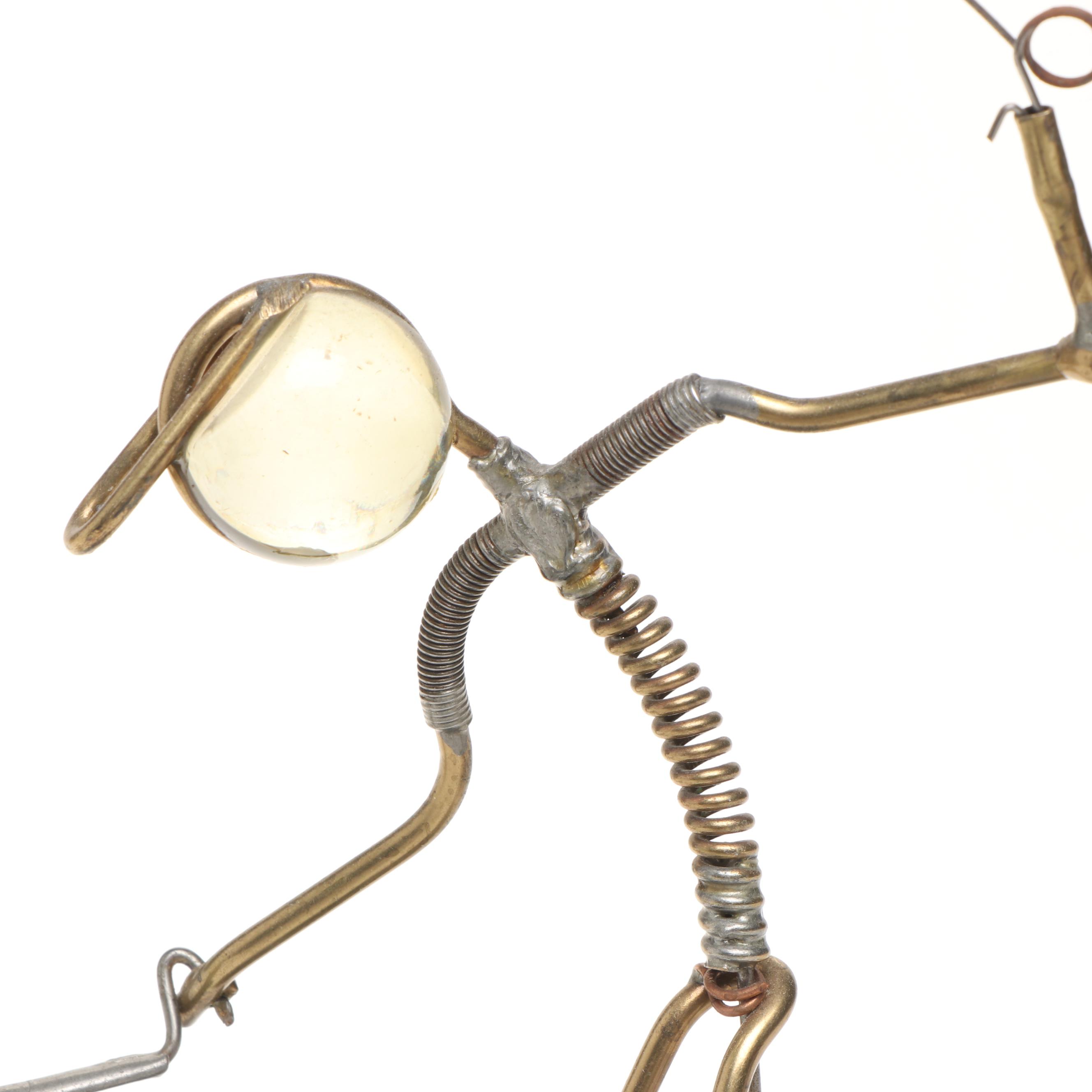 Gordon Bradt Kinetic Fisherman Sculpture