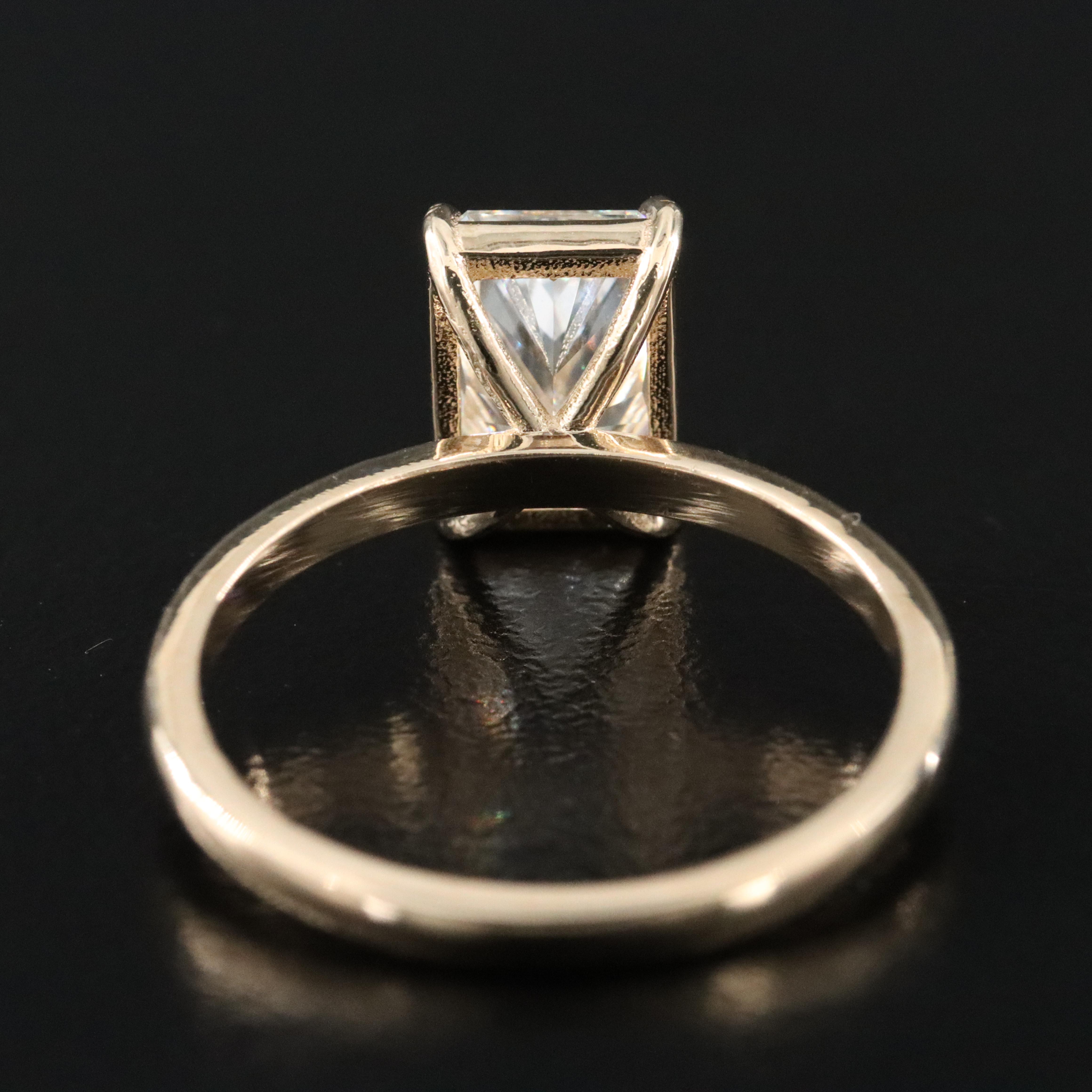 14K 2.07 CT Lab Grown Diamond Solitaire Ring with IGI Report