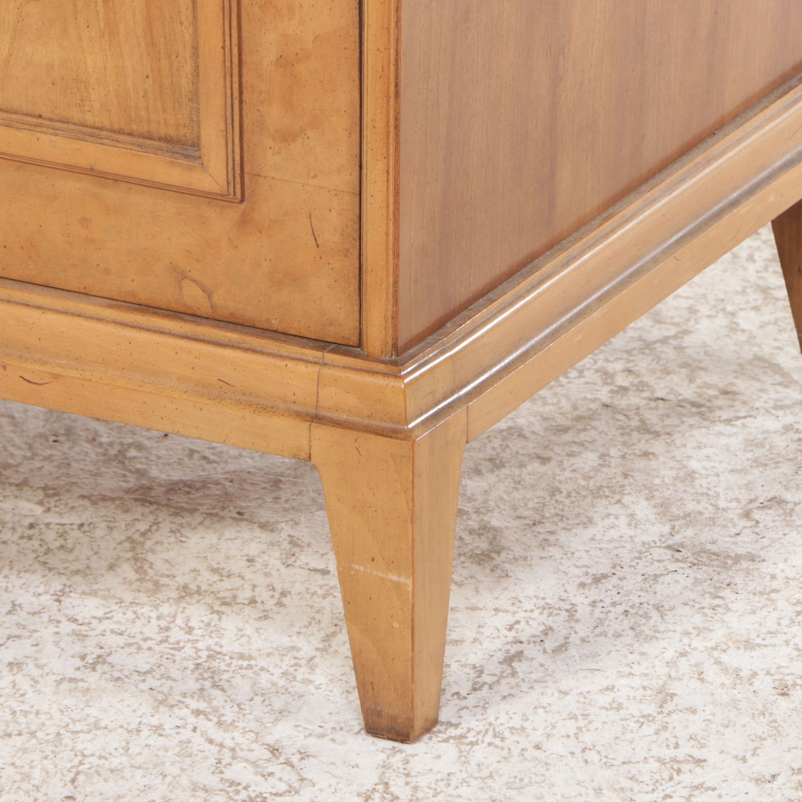 J. B. VanSciver Co. Walnut and Burl Wood Dresser, Mid-20th Century