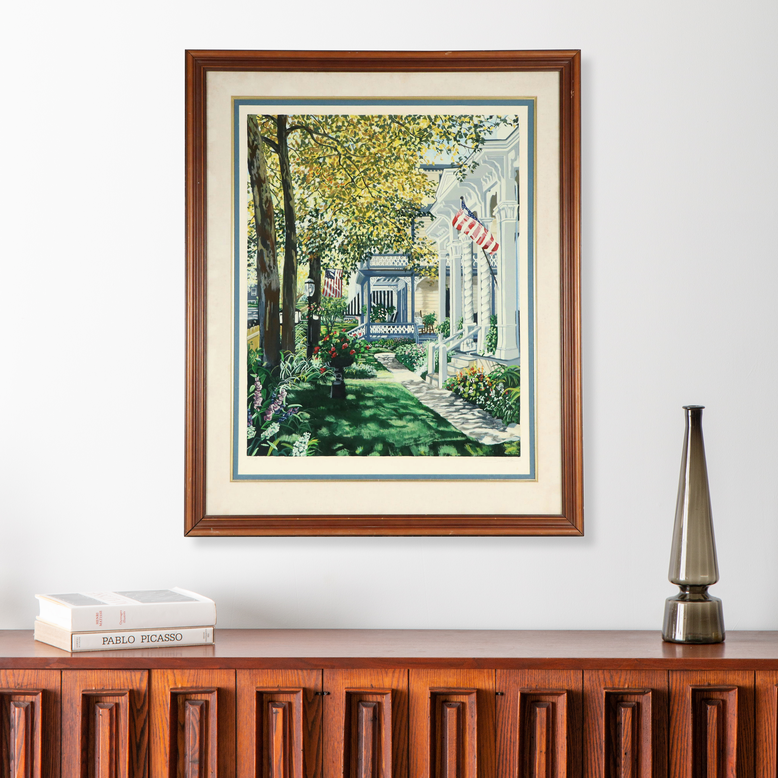 Susan Rios Serigraph "Main Street," Circa 1986