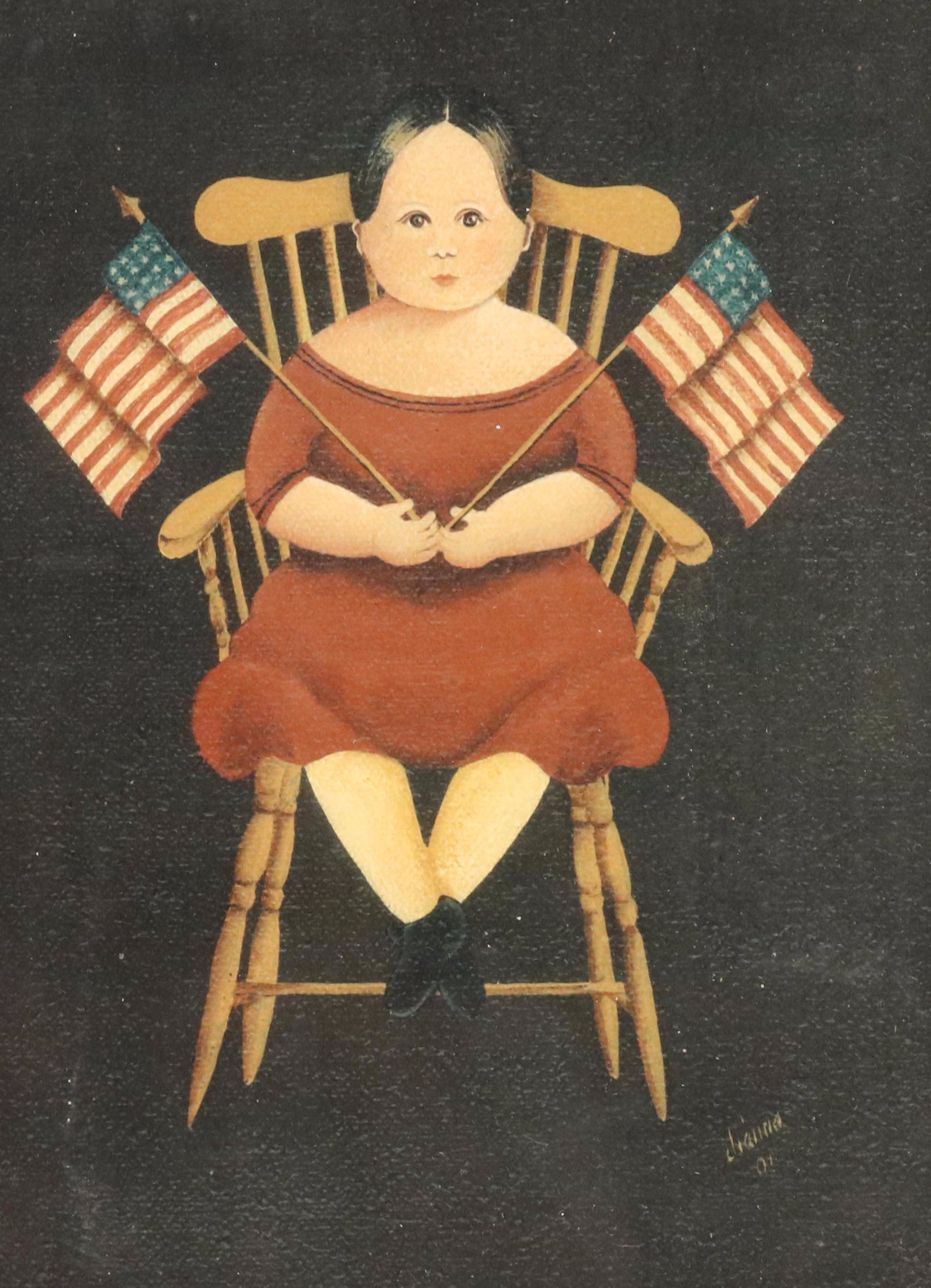 Patriotic American Offset Lithographs and Photographic Print, Mid-20th Century