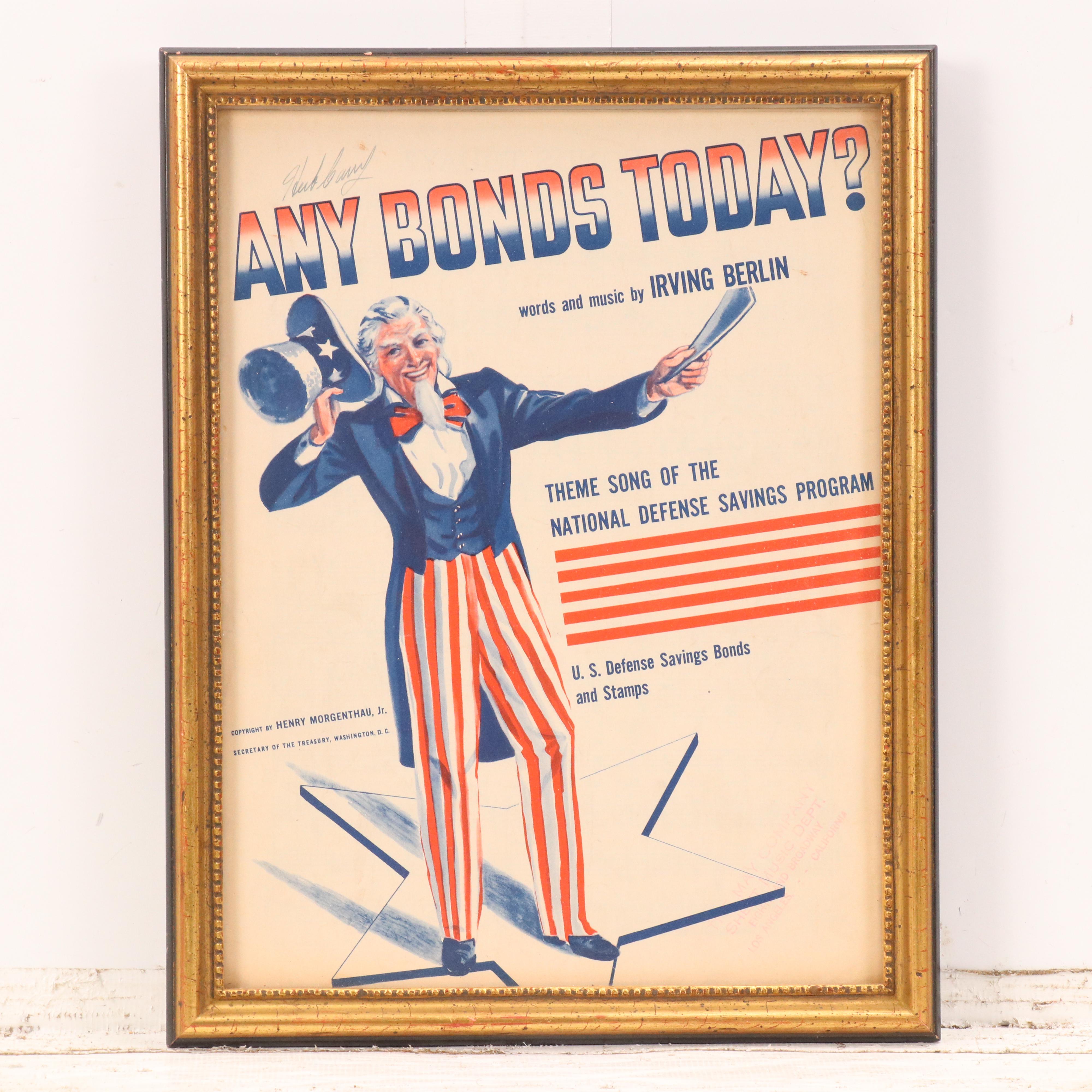Patriotic American Offset Lithographs and Photographic Print, Mid-20th Century
