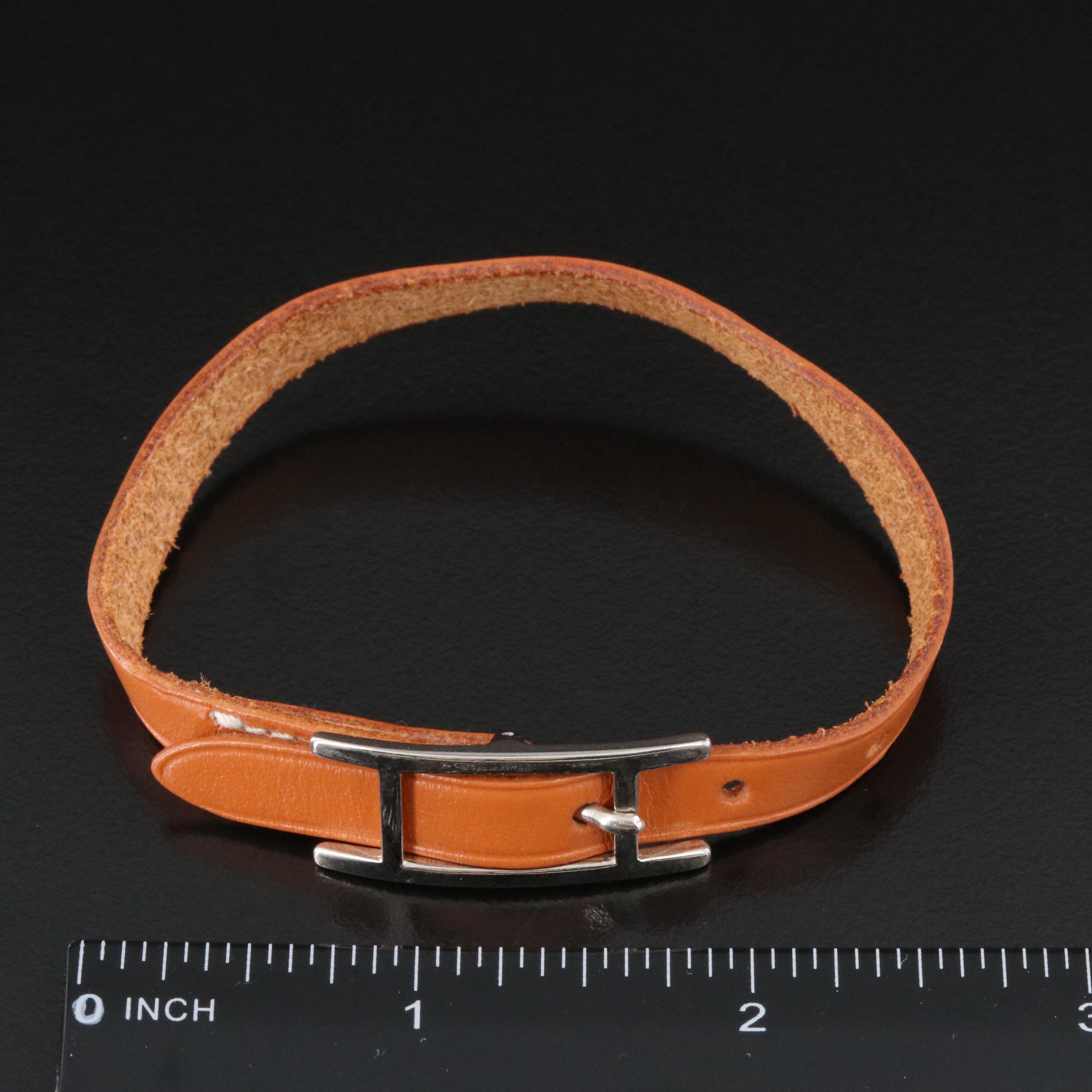 Hermès Hapi Leather Bracelet