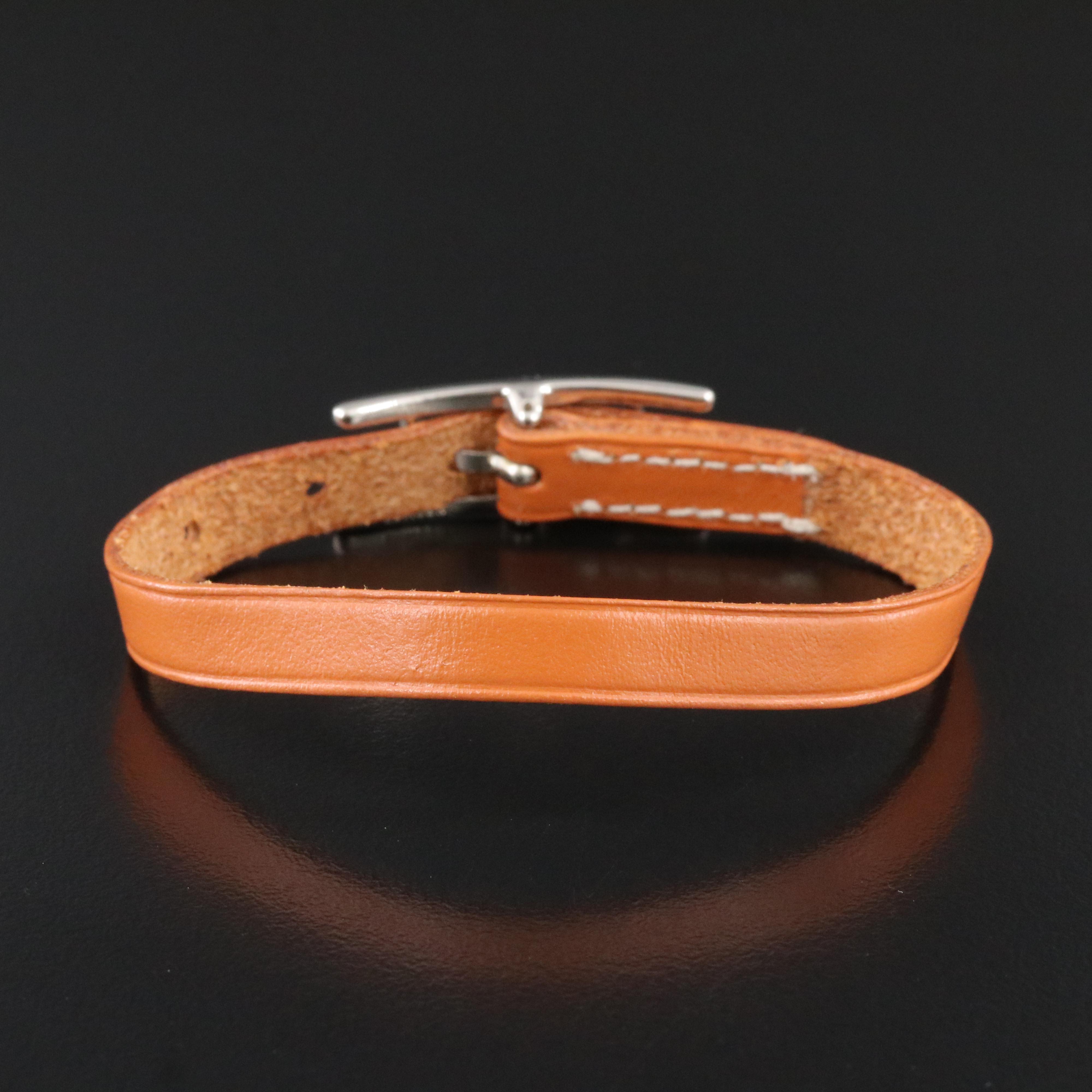 Hermès Hapi Leather Bracelet