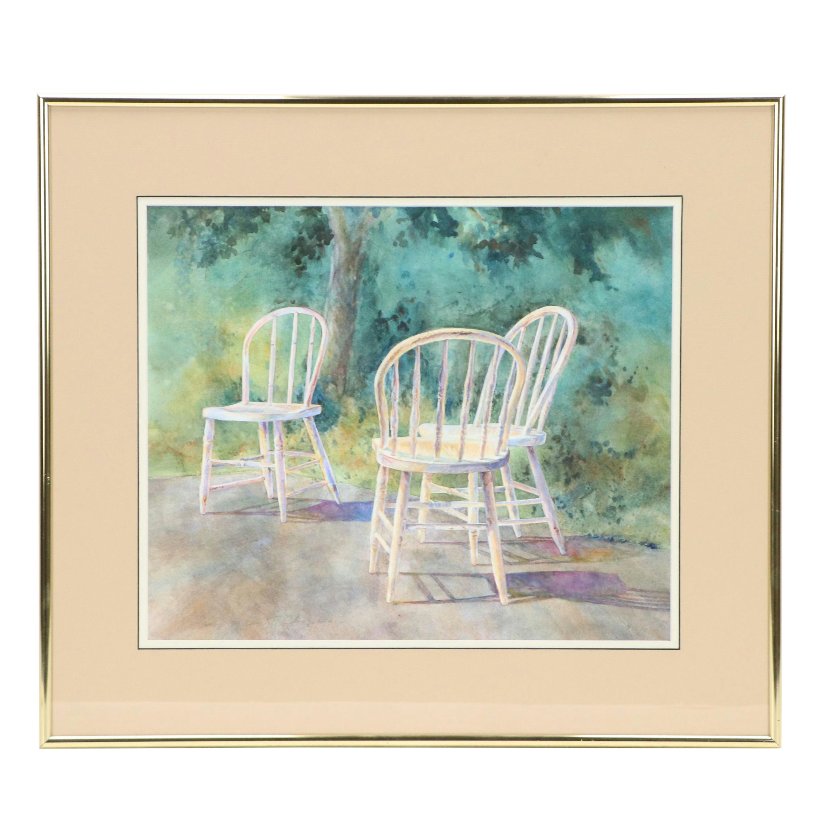 Sue Chapman Watercolor Painting "The Misfit II," 1999