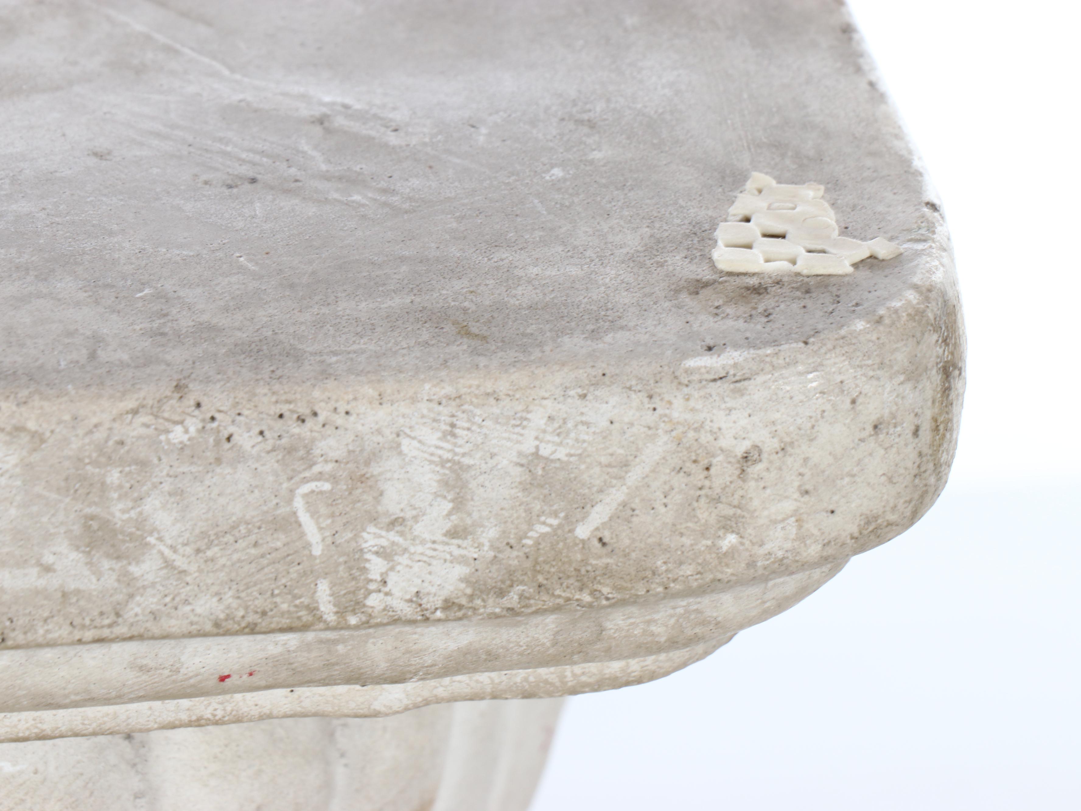 Neoclassical Style Stone Garden Seat