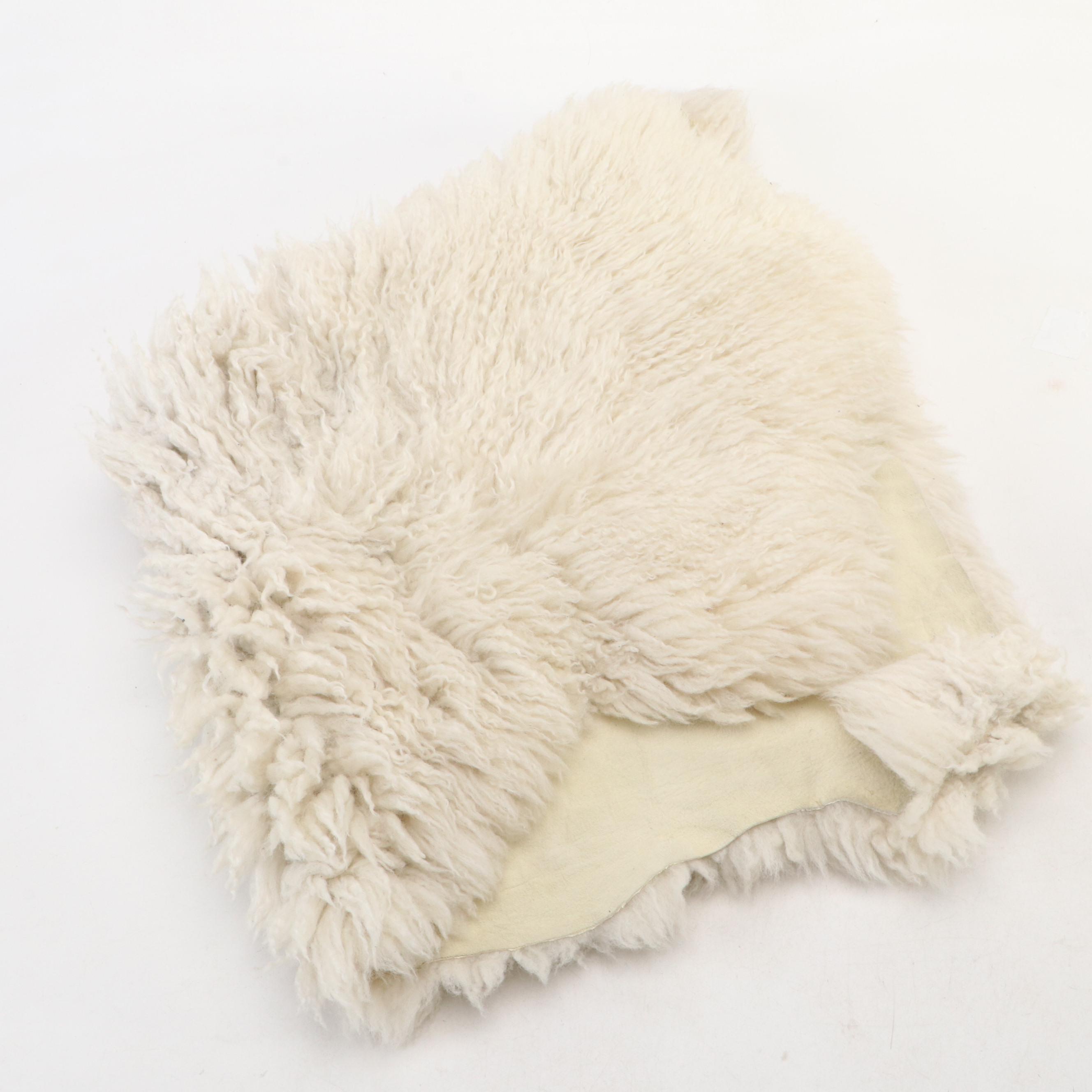 Vintage Knapdale and Rabspun of Scotland Plaid Wool Blanket, Other Sheepskin Rug