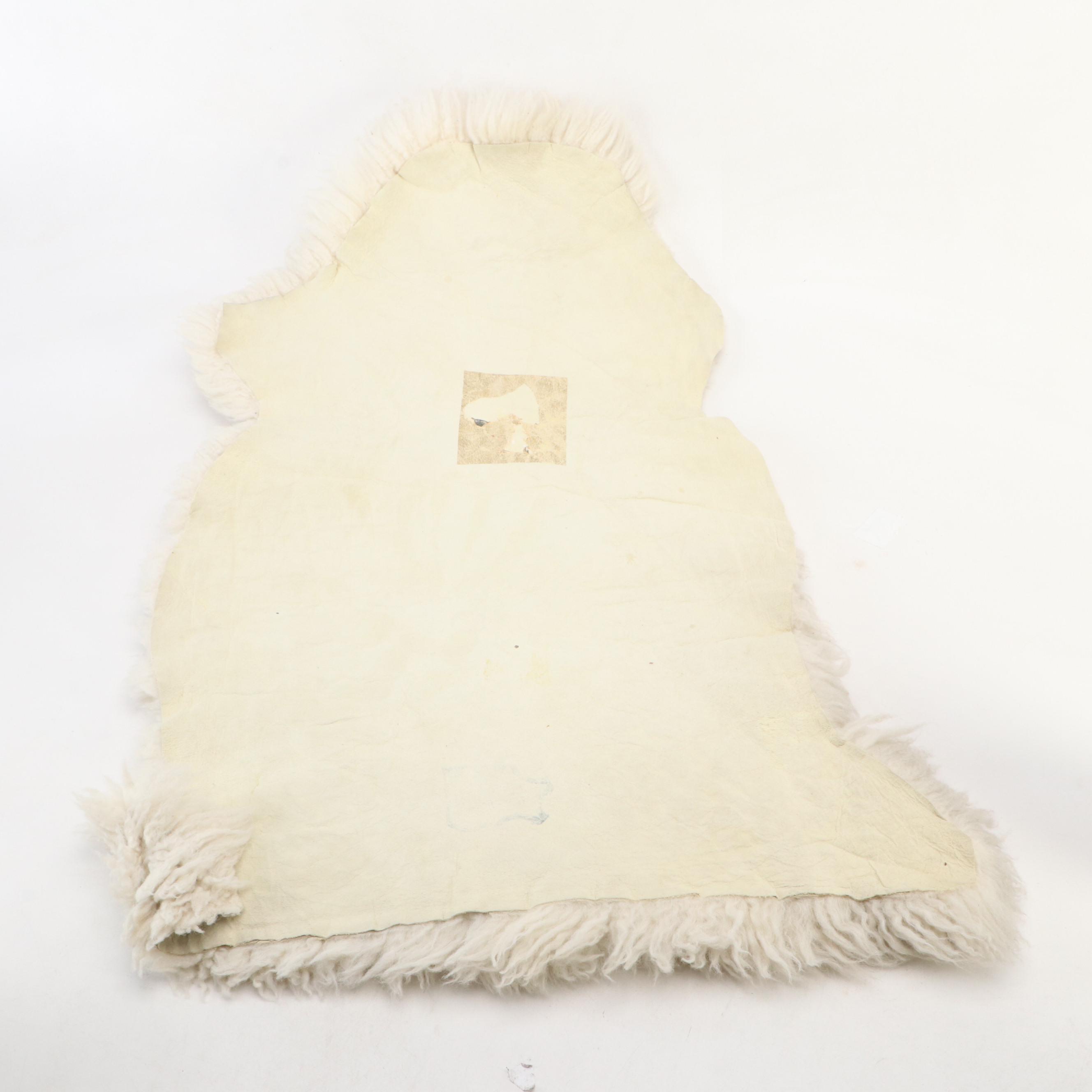 Vintage Knapdale and Rabspun of Scotland Plaid Wool Blanket, Other Sheepskin Rug