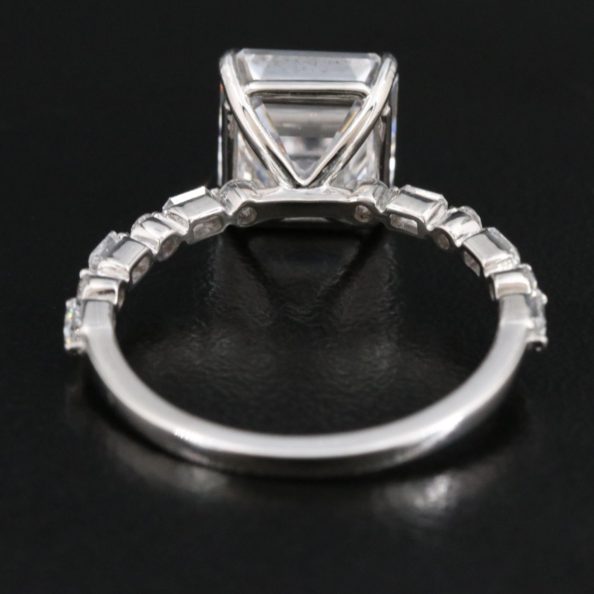 Platinum 4.23 CTW Lab Grown Diamond Ring with IGI Report