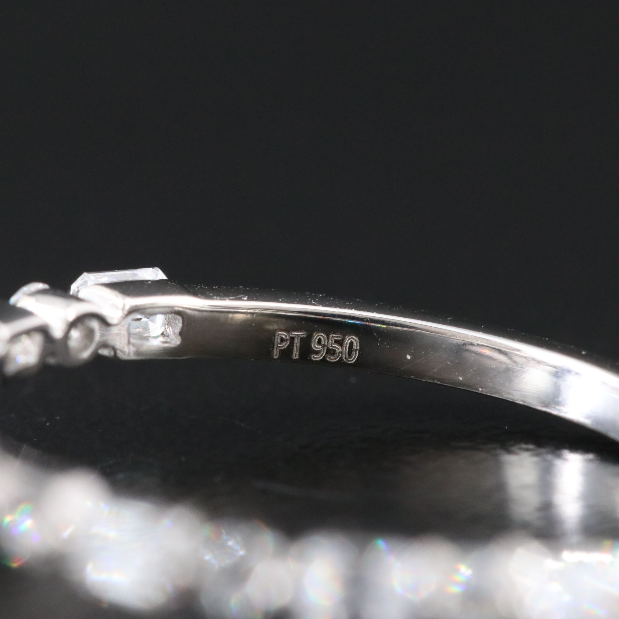 Platinum 4.23 CTW Lab Grown Diamond Ring with IGI Report